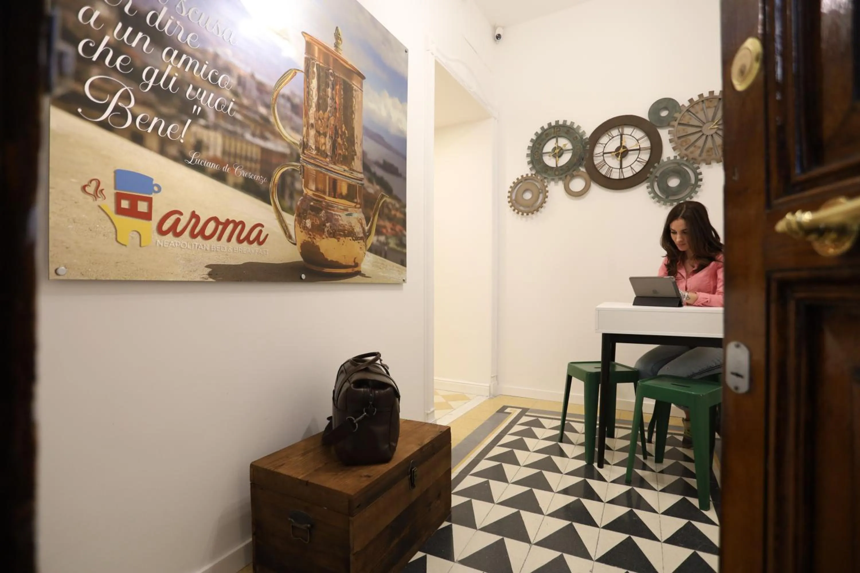 Lobby or reception in aroma - Neapolitan BnB