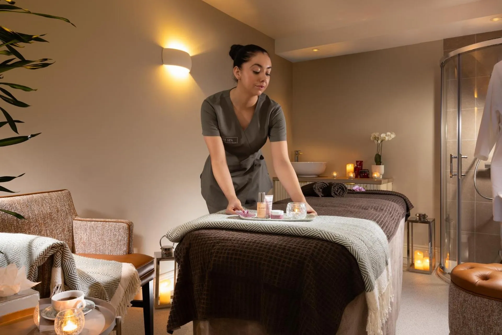 Spa and wellness centre/facilities, Bed in Tulfarris Hotel and Golf Resort