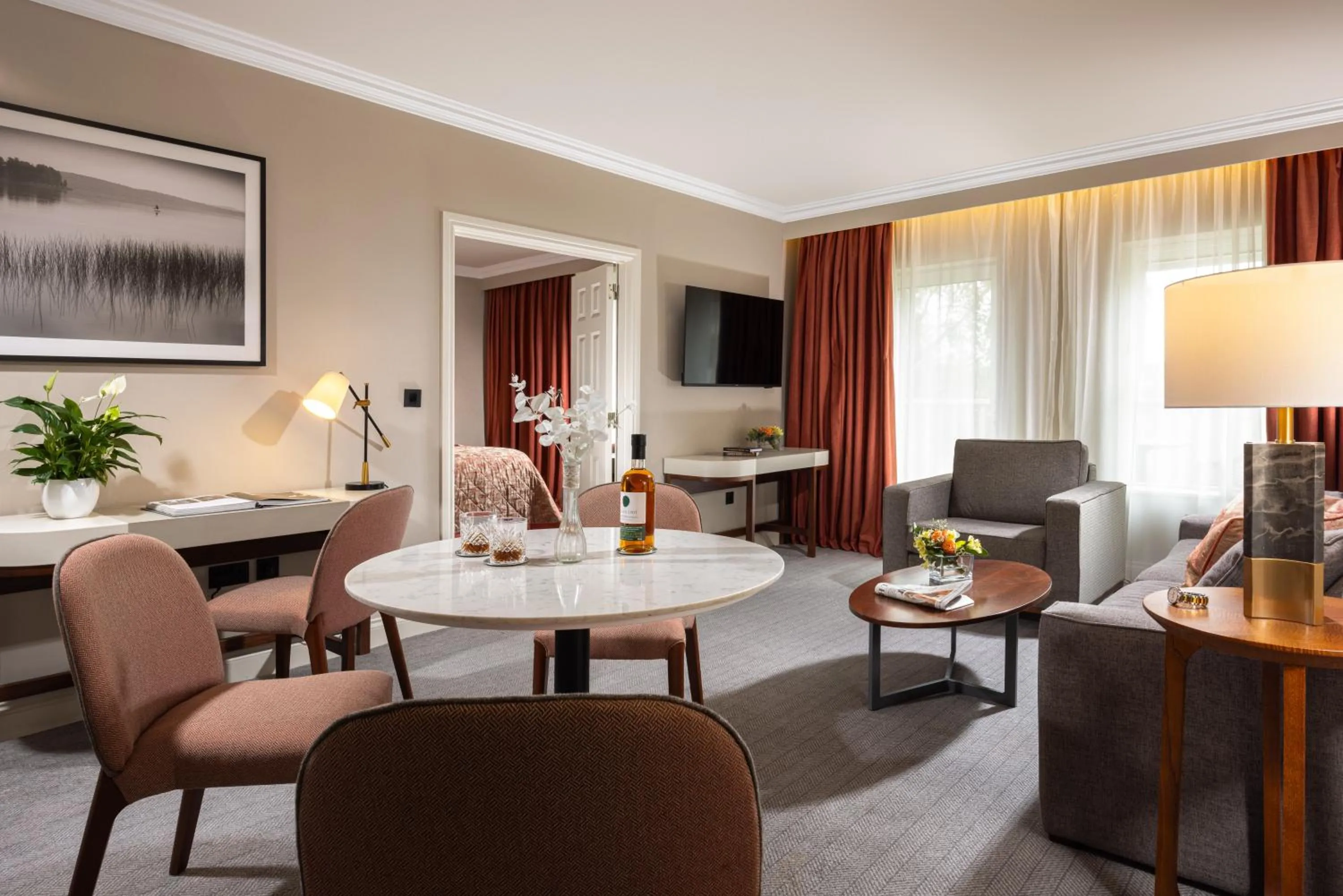 Communal lounge/ TV room in Tulfarris Hotel and Golf Resort