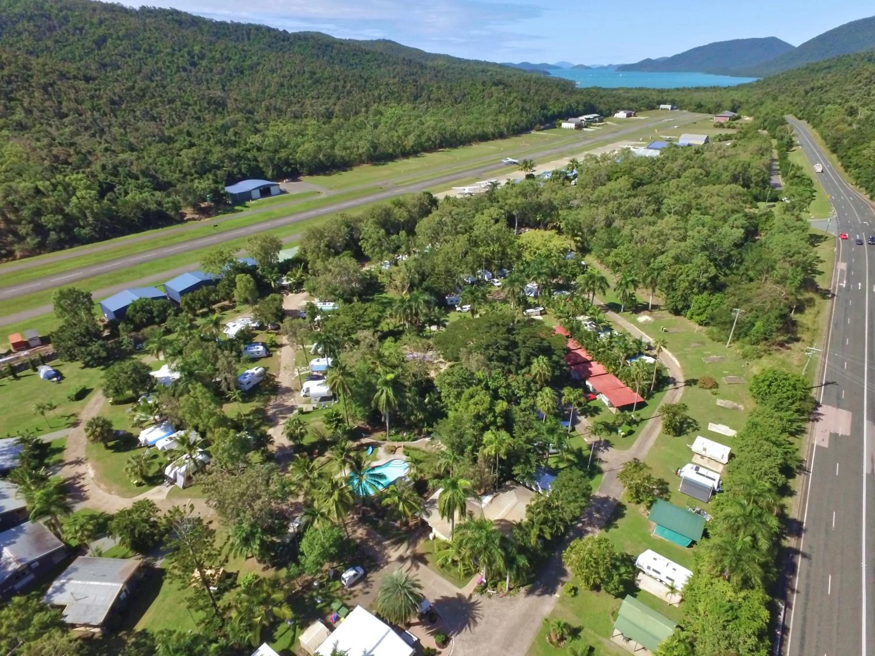 Bird's eye view in BIG4 Whitsunday Islands Holiday Park