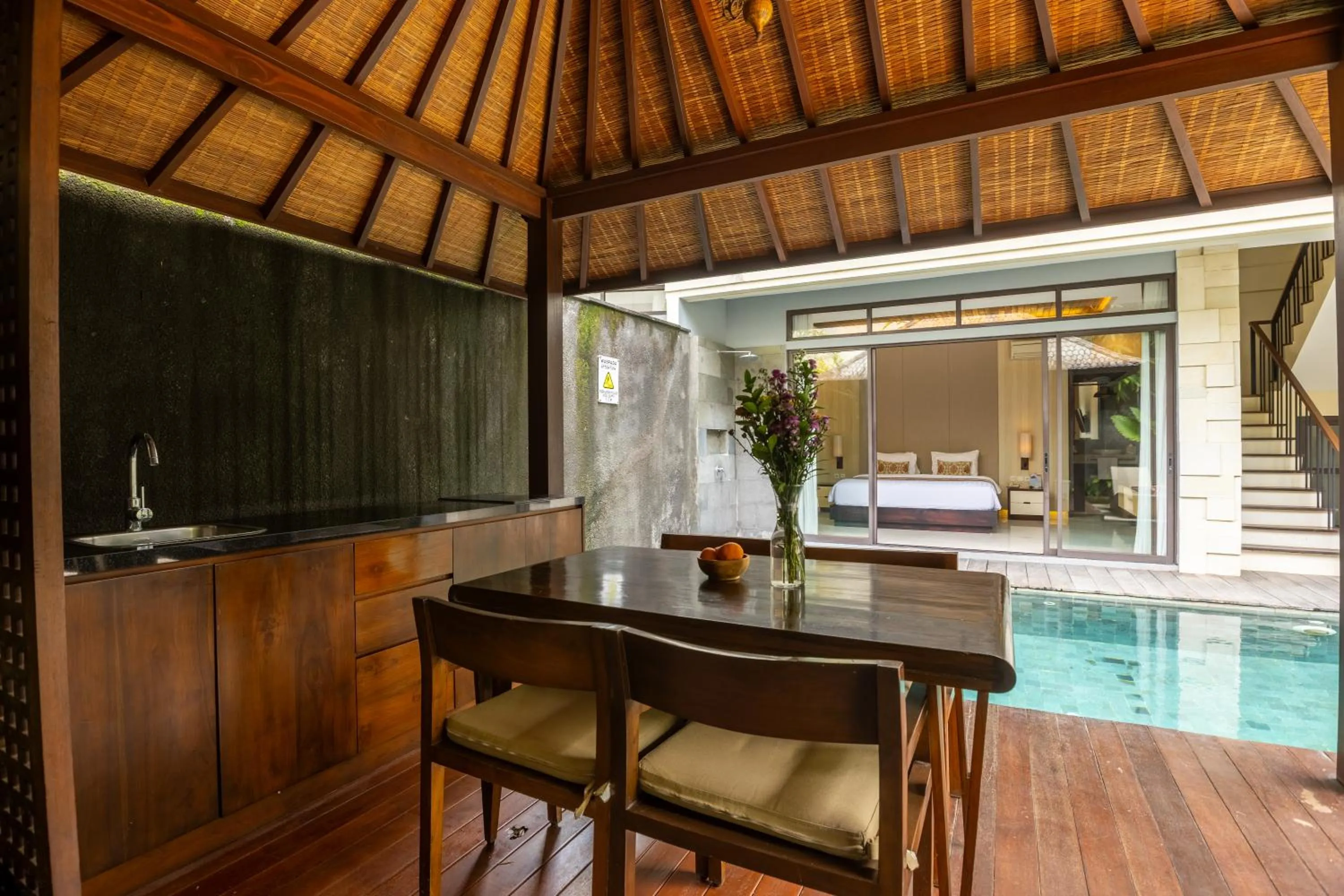 Dining area in La Paradis Villa