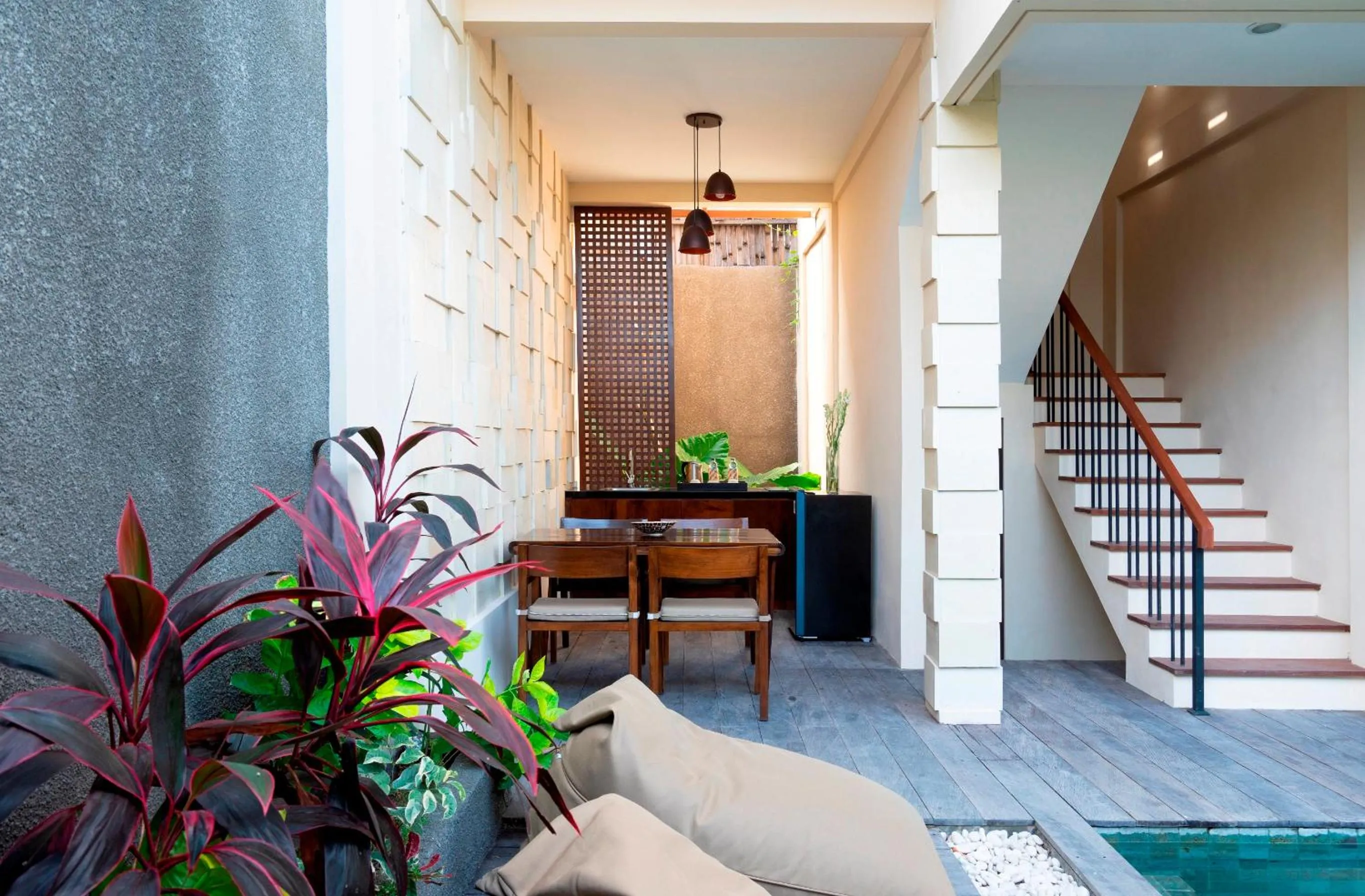 Pool view in La Paradis Villa