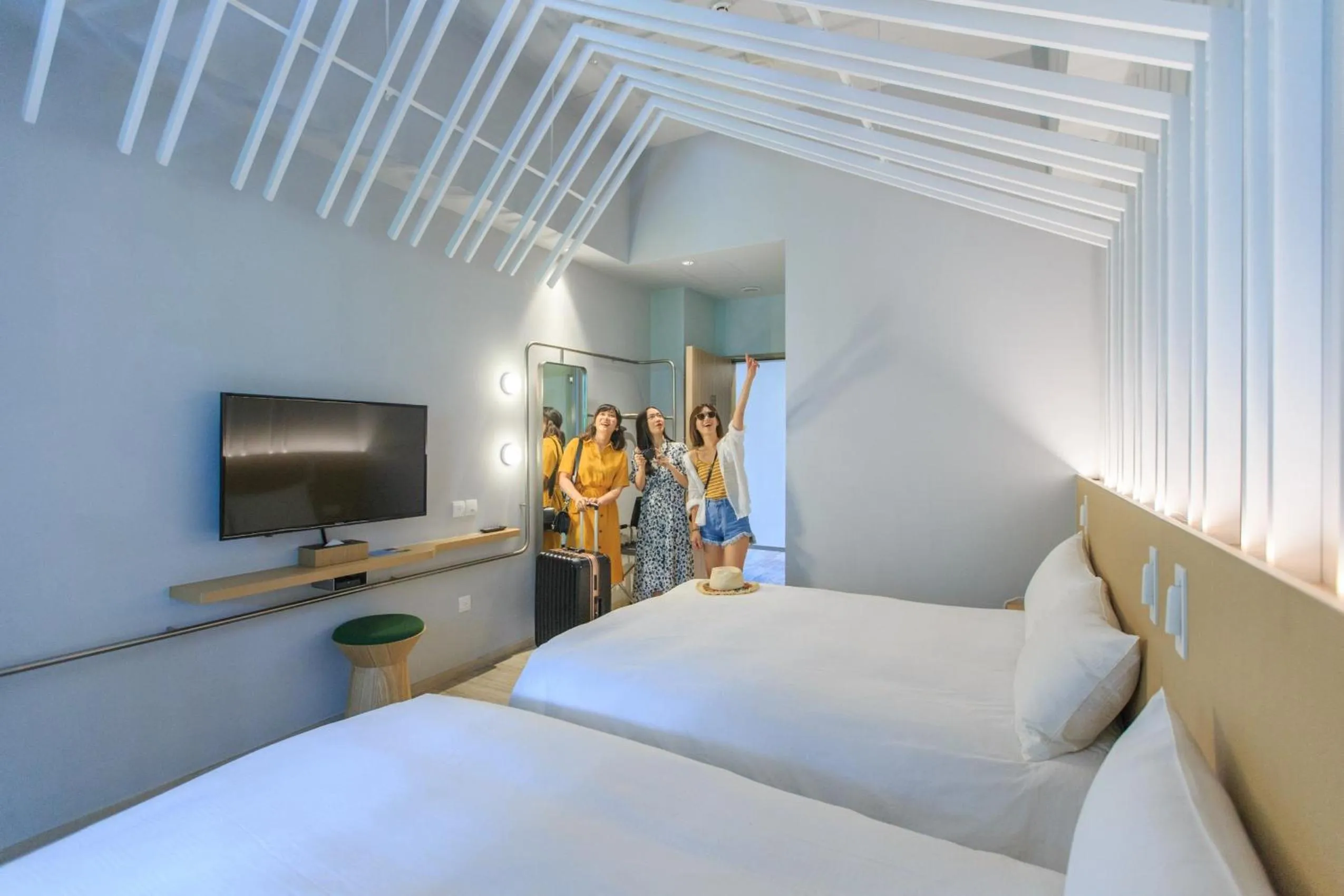 Bed in HOTEL PIN Jiaoxi