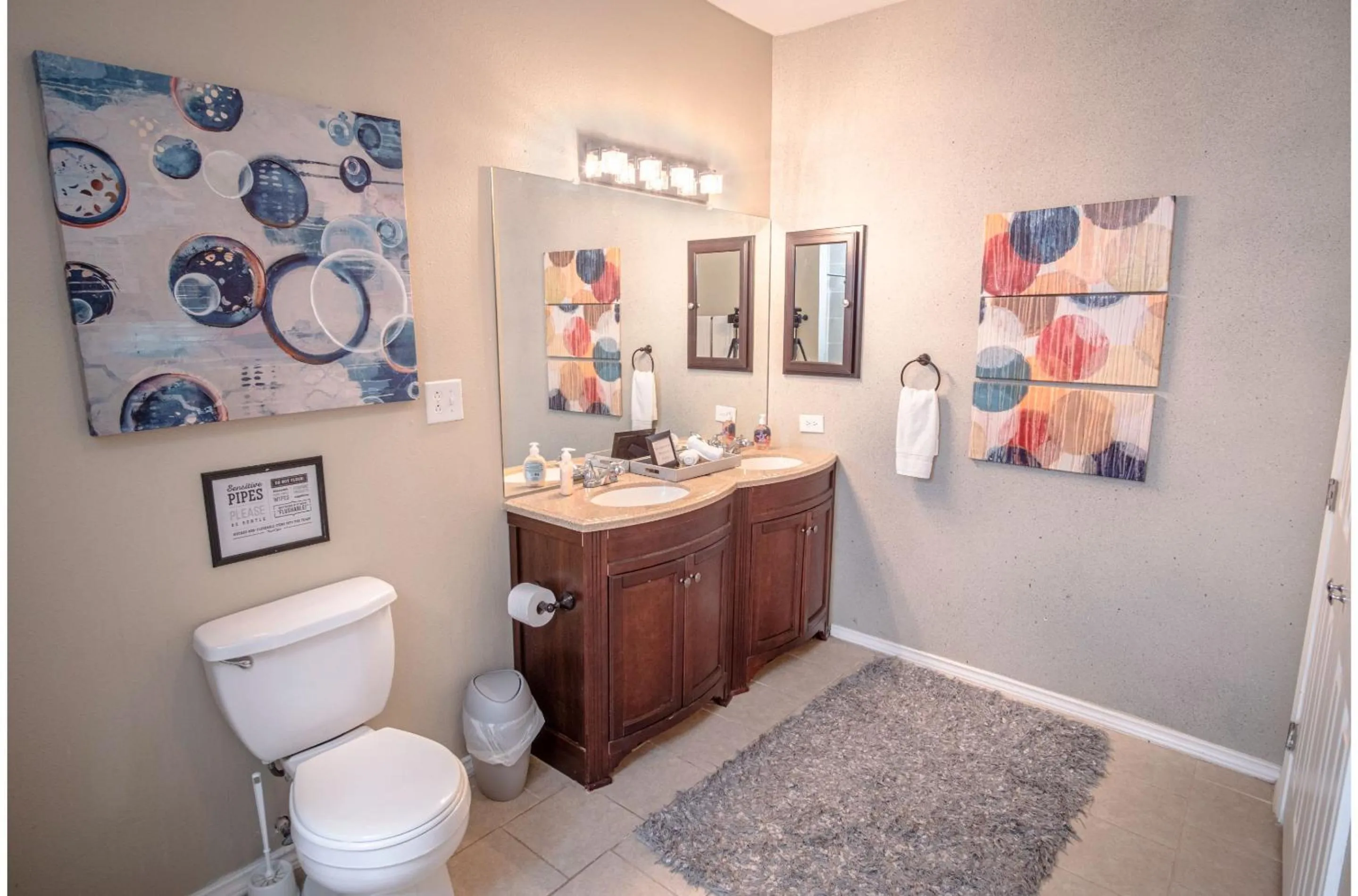 Toilet in Florida St Nice Remodeled 3BR/2BA Near Downtown