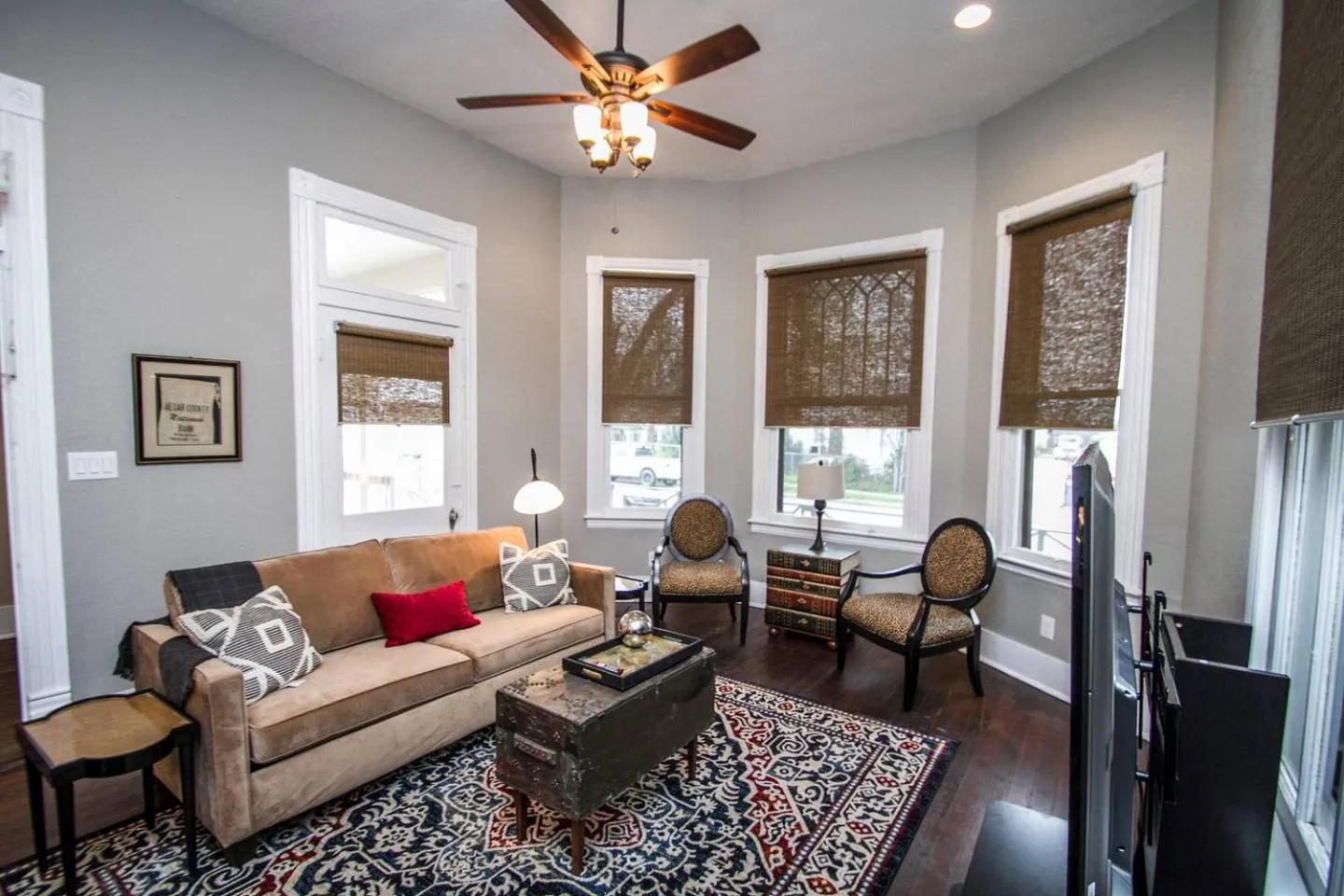 Living room in Wyoming St Restored Historic 2BR/1BA Downtown