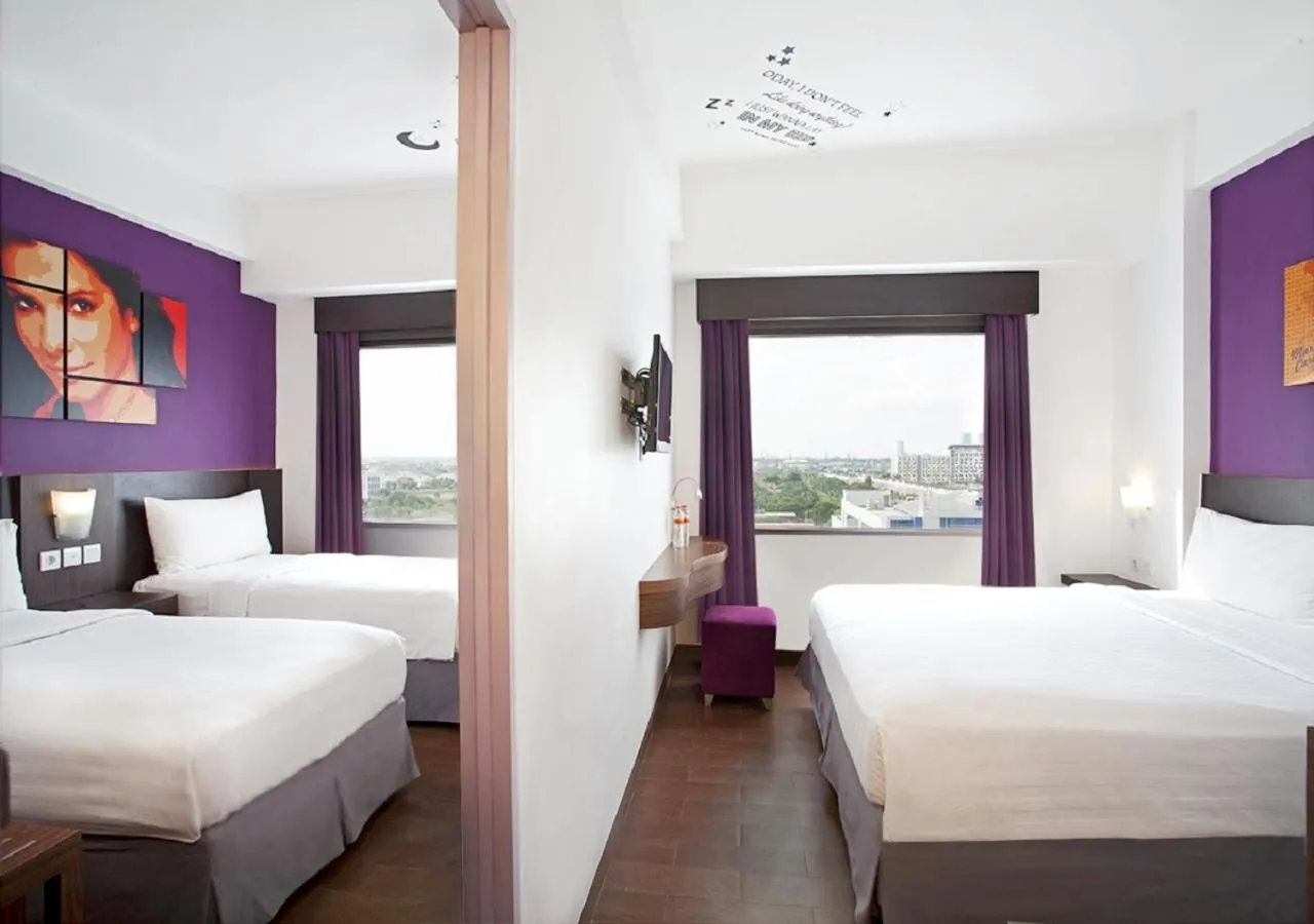 Property building, Bed in Fame Hotel Gading Serpong