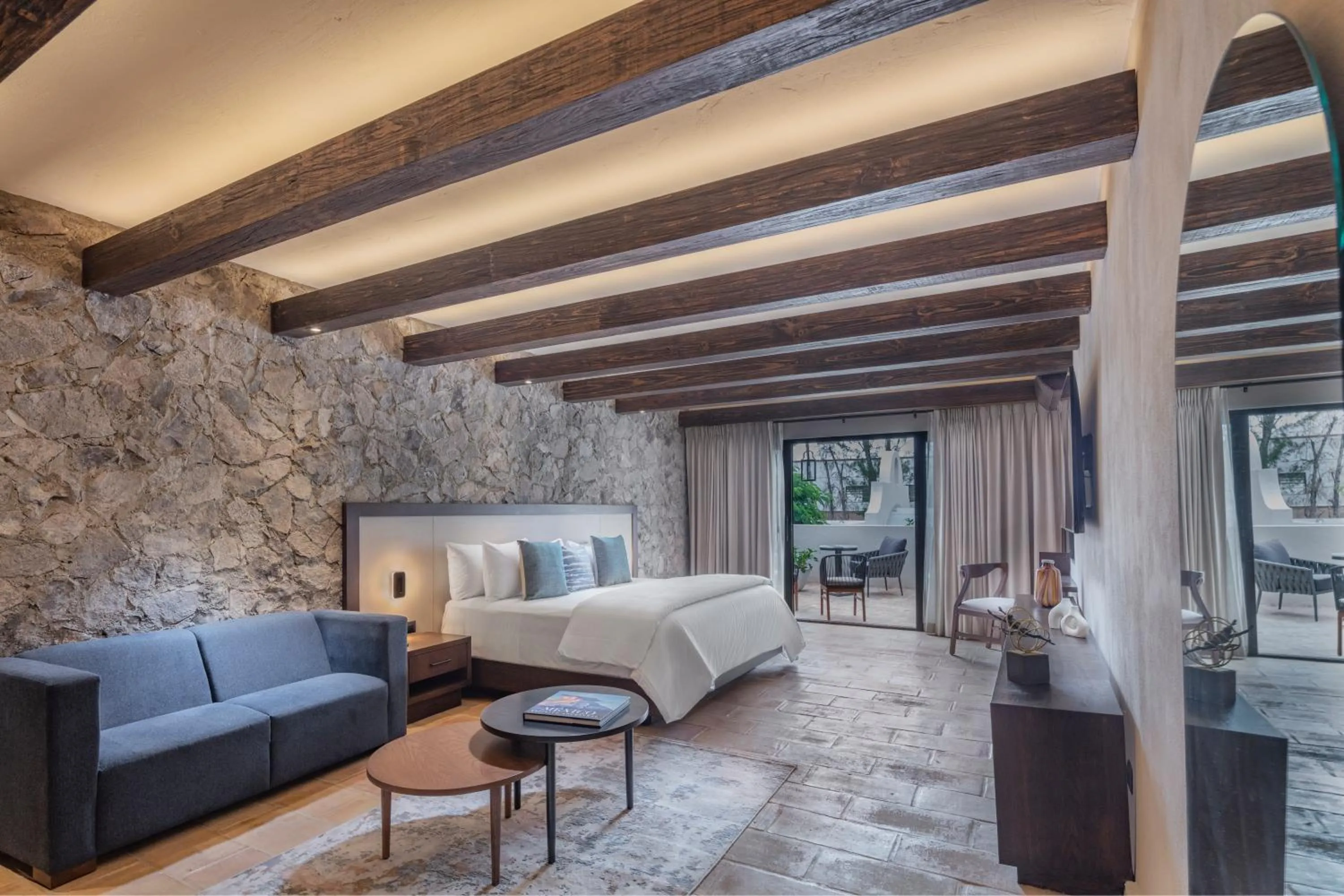 Bed in Hacienda Santo Cristo Hotel & Spa - Adults Only