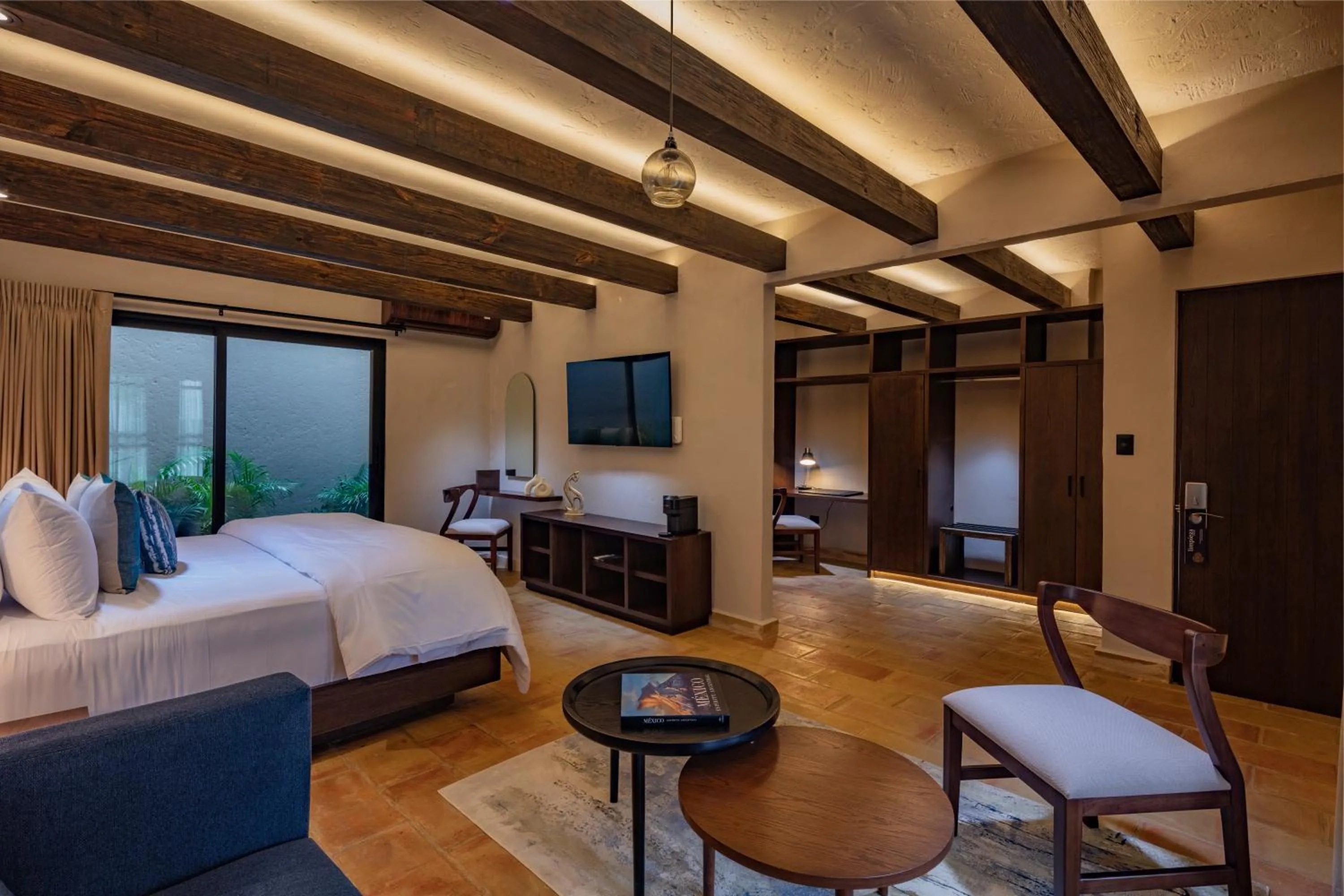 Bed in Hacienda Santo Cristo Hotel & Spa - Adults Only