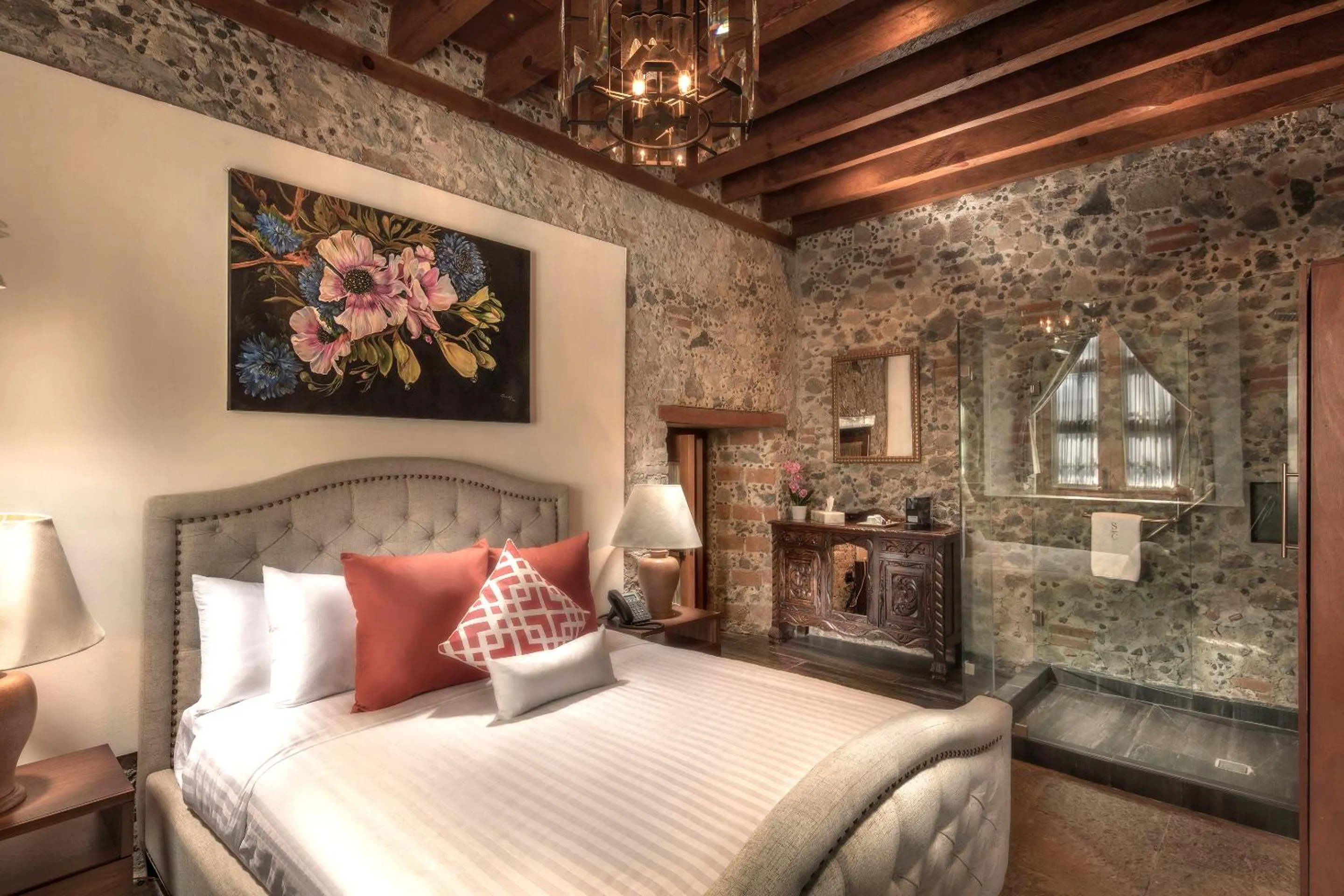 Bedroom, Bed in Hacienda Santo Cristo Hotel & Spa - Adults Only