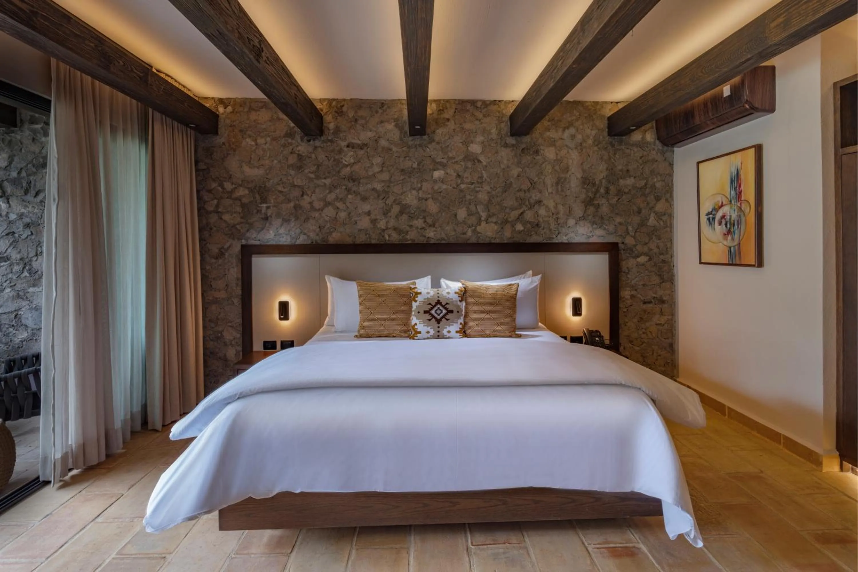 Bed in Hacienda Santo Cristo Hotel & Spa - Adults Only