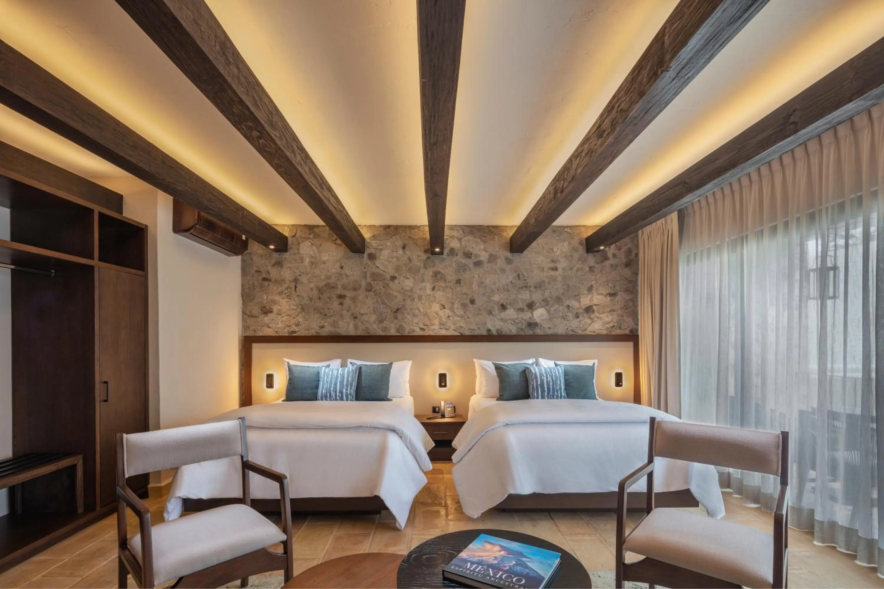 Bed in Hacienda Santo Cristo Hotel & Spa - Adults Only