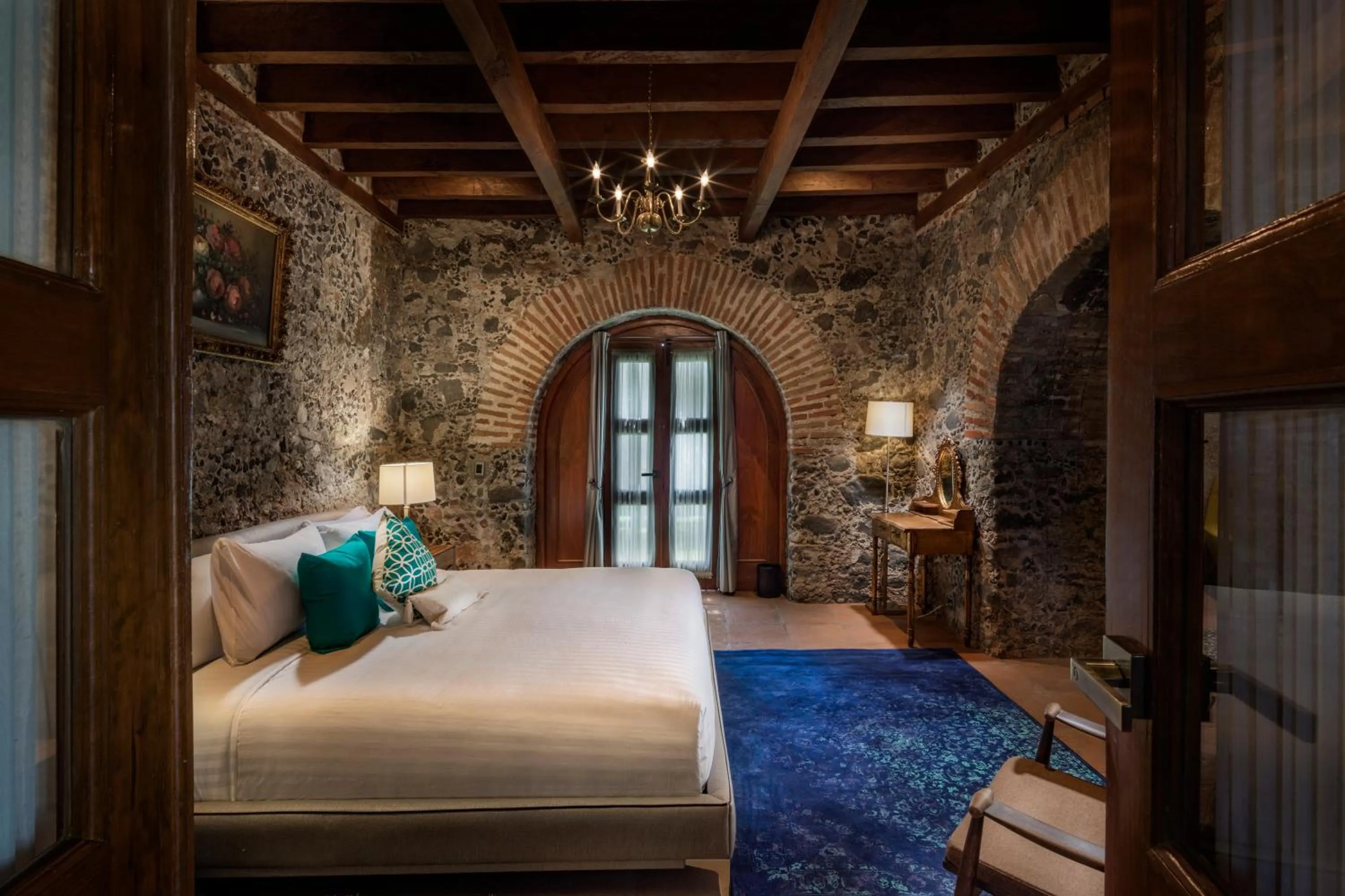 Bed in Hacienda Santo Cristo Hotel & Spa - Adults Only