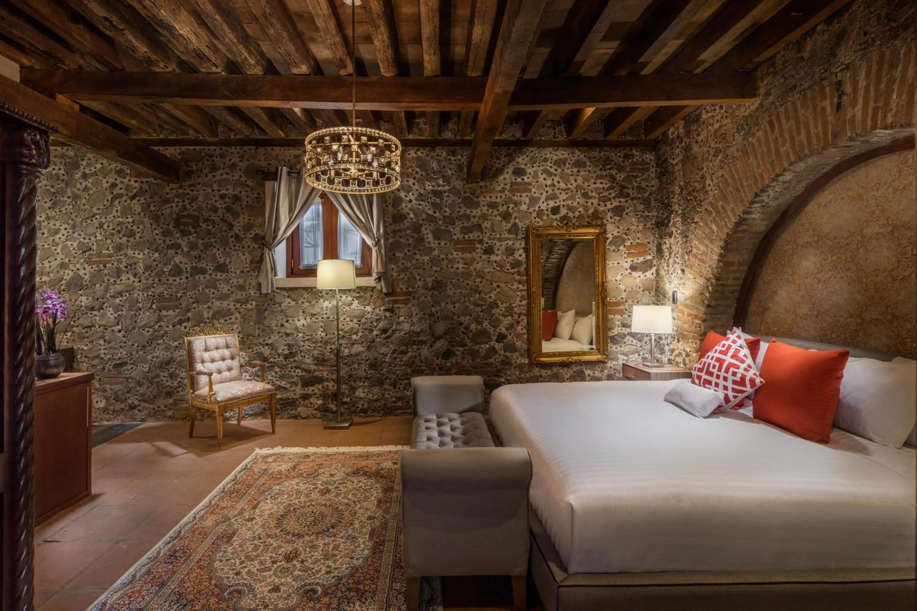 Bed in Hacienda Santo Cristo Hotel & Spa - Adults Only