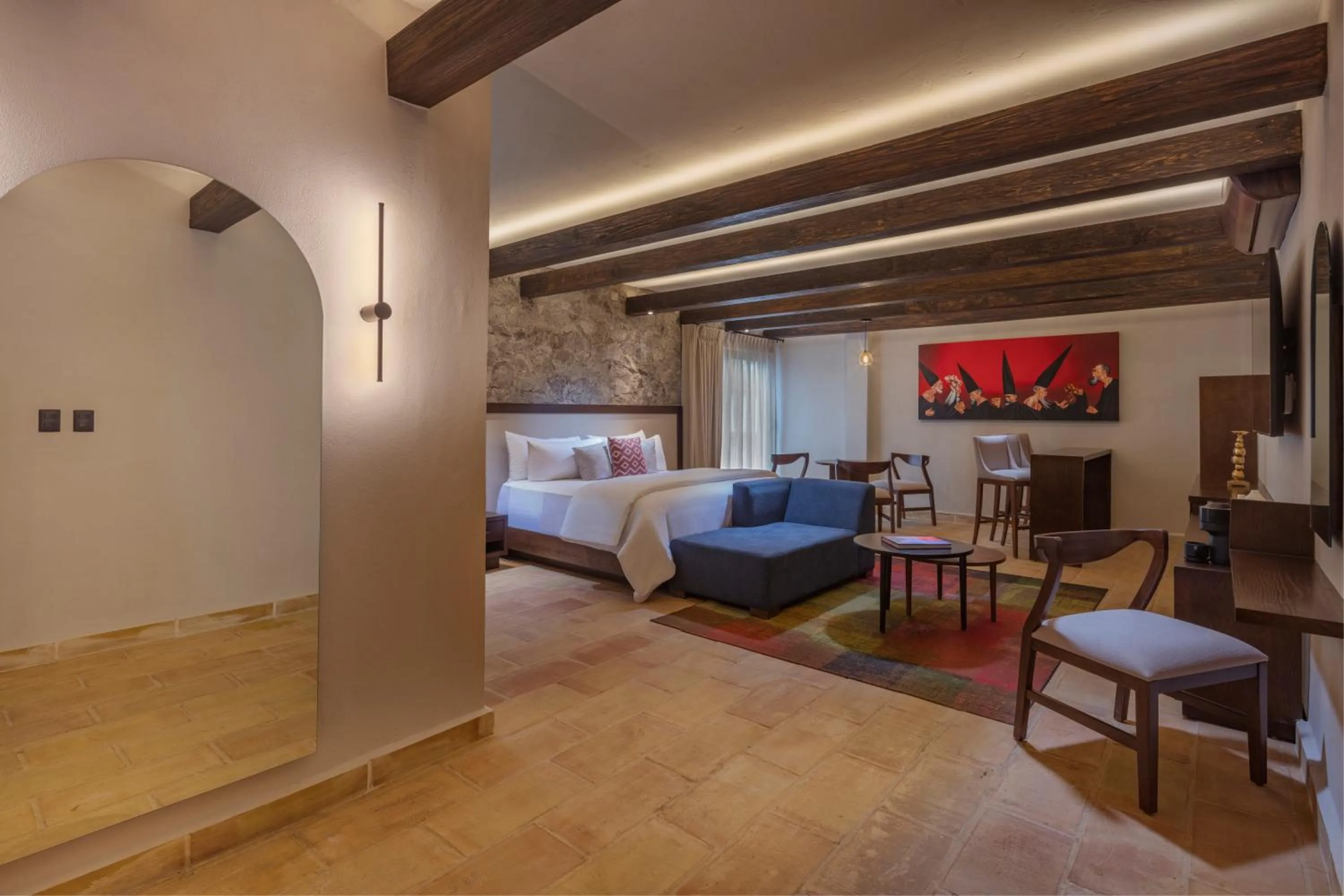 Bed in Hacienda Santo Cristo Hotel & Spa - Adults Only