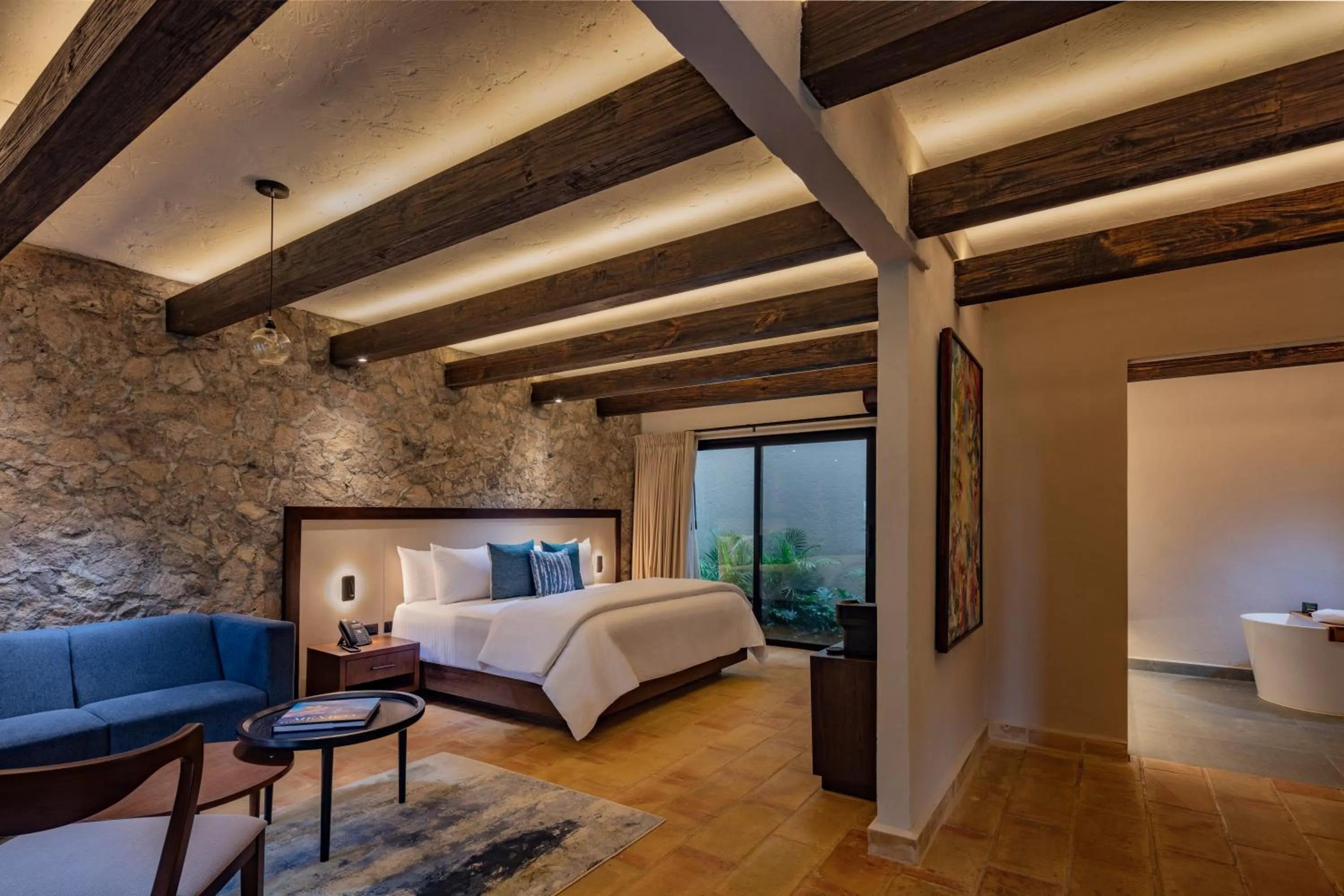 Bed in Hacienda Santo Cristo Hotel & Spa - Adults Only