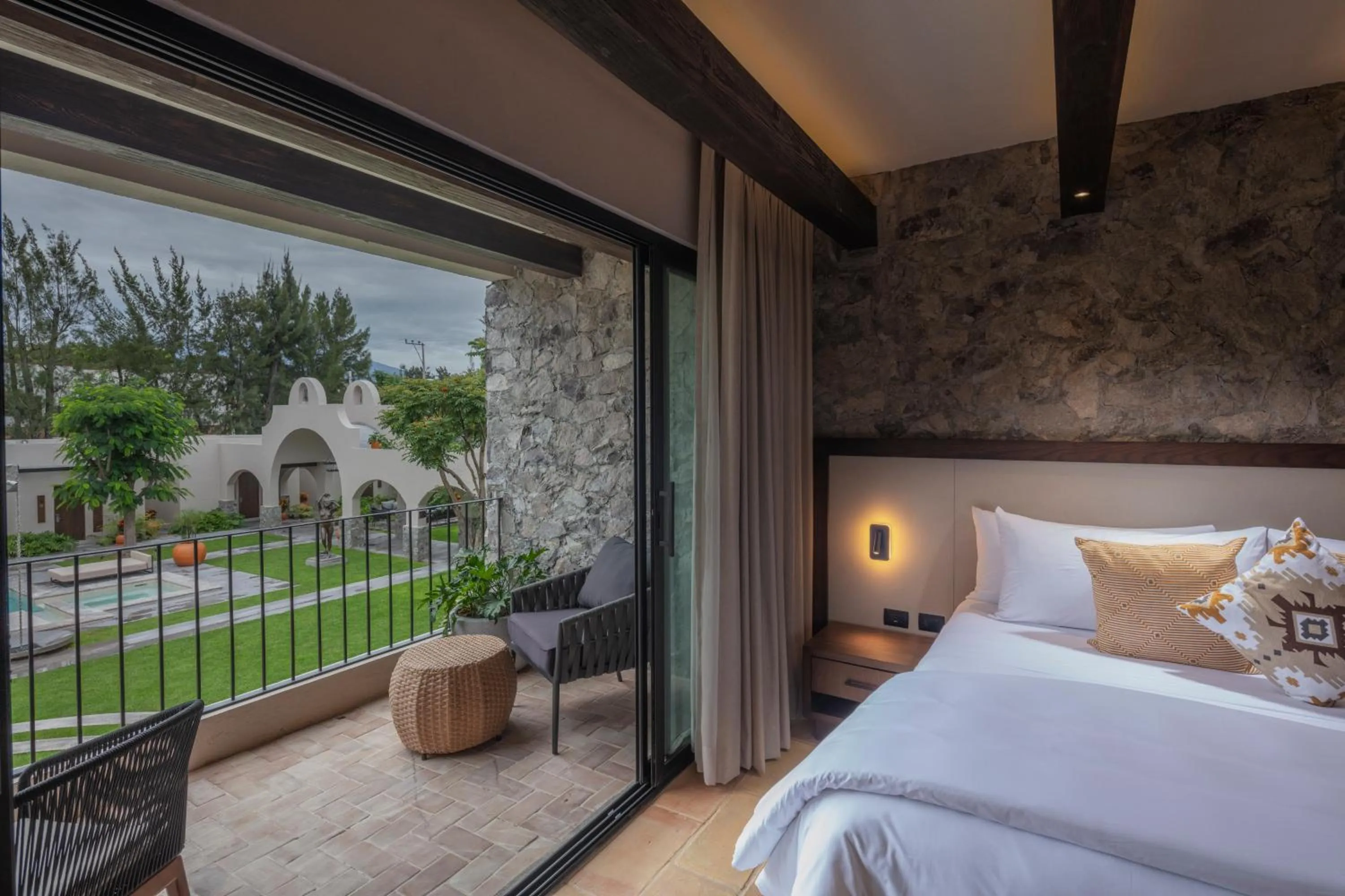Bed in Hacienda Santo Cristo Hotel & Spa - Adults Only