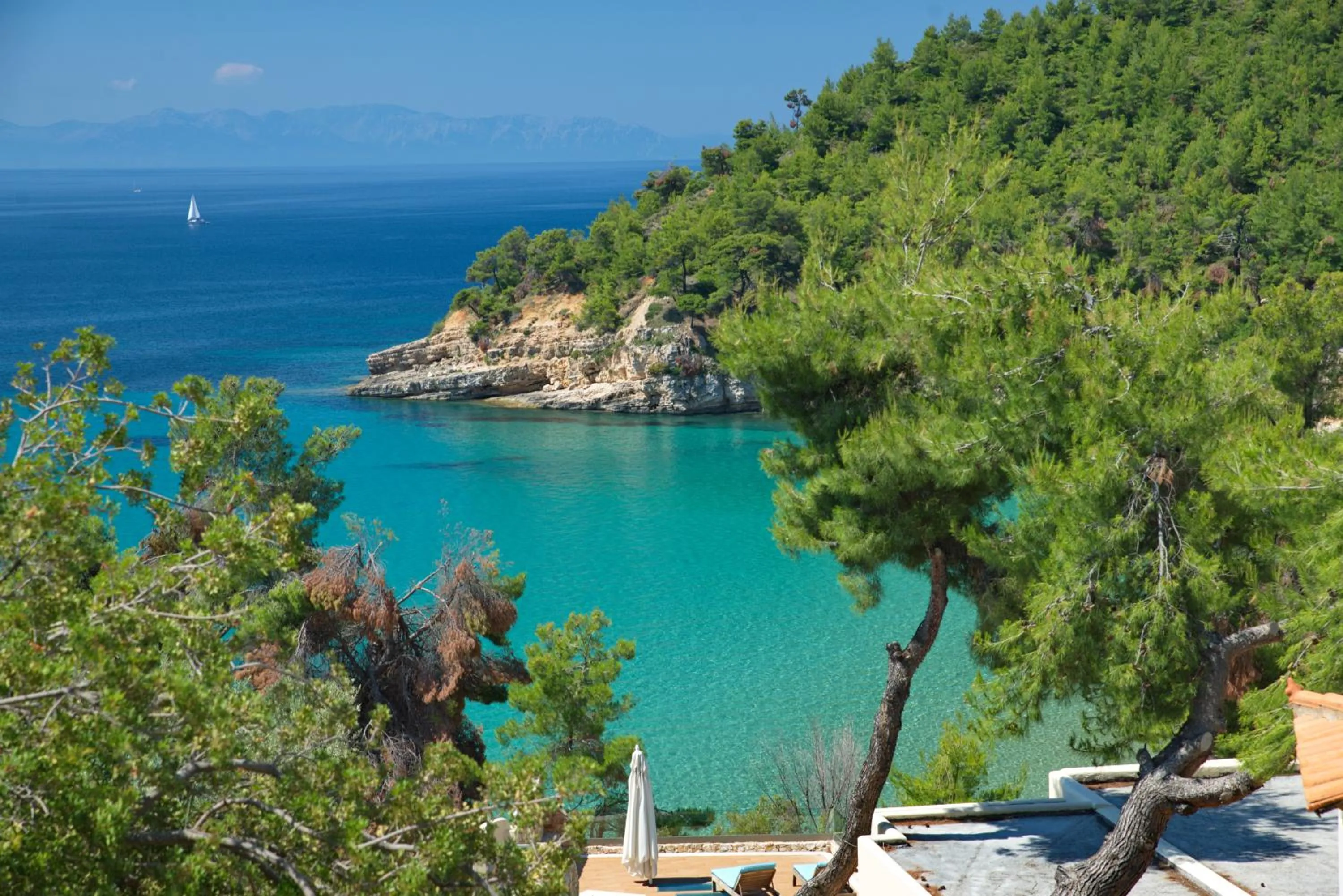 Sea view in Alonissos Beach Bungalows And Suites Hotel