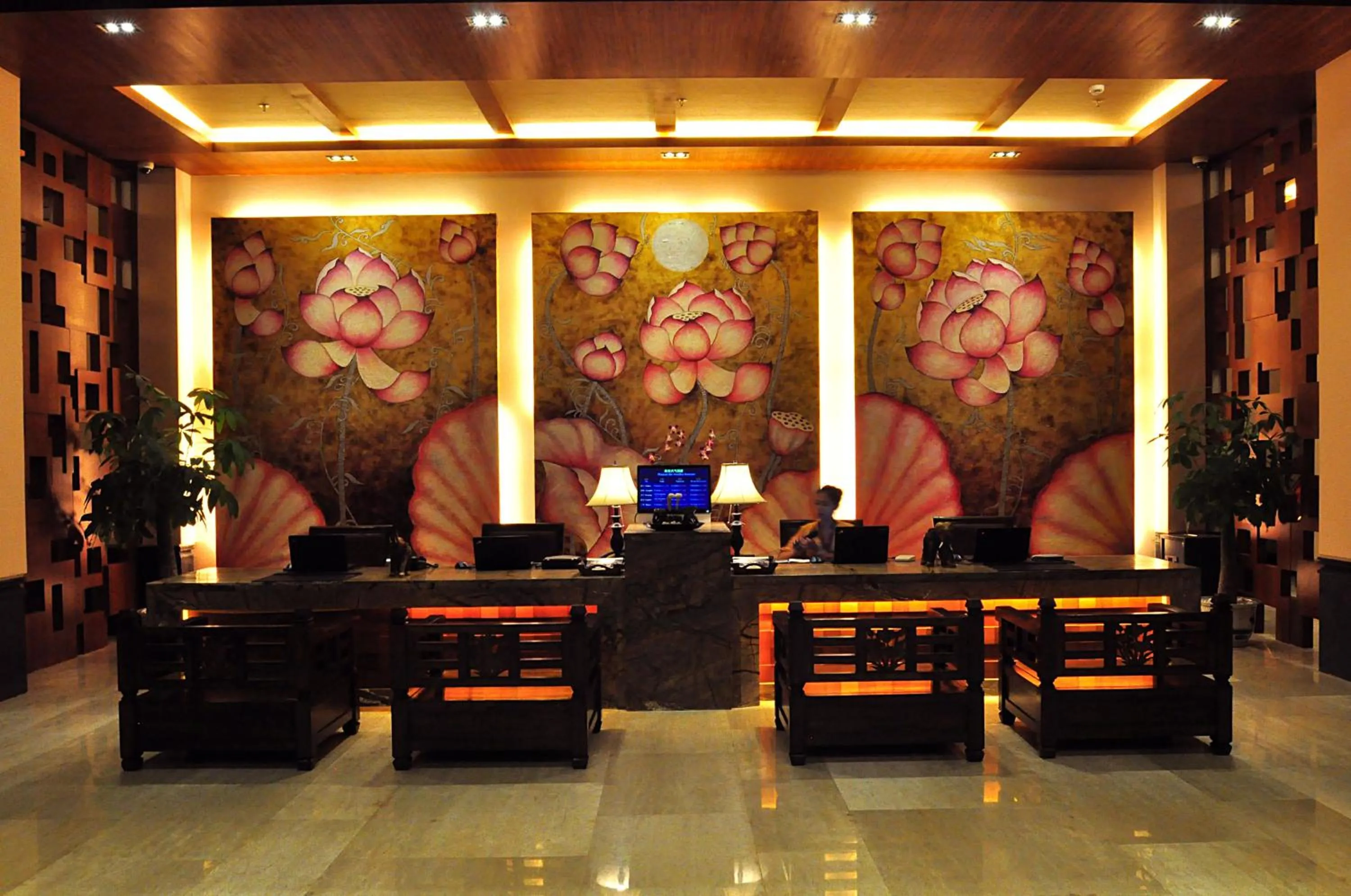 Lobby or reception in ZhongAo Hotel Shimei Bay