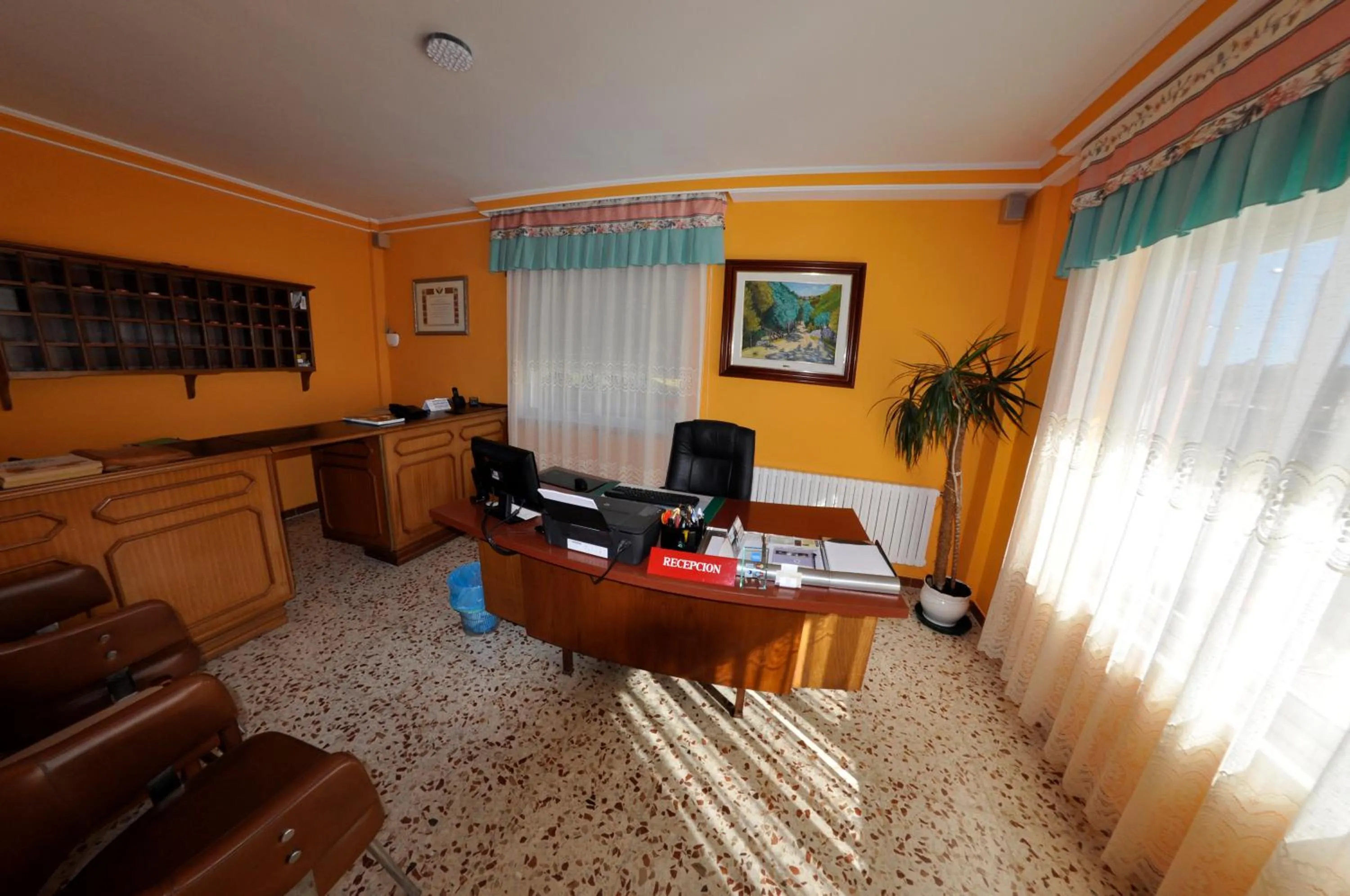 Lobby or reception in Hotel Galicia