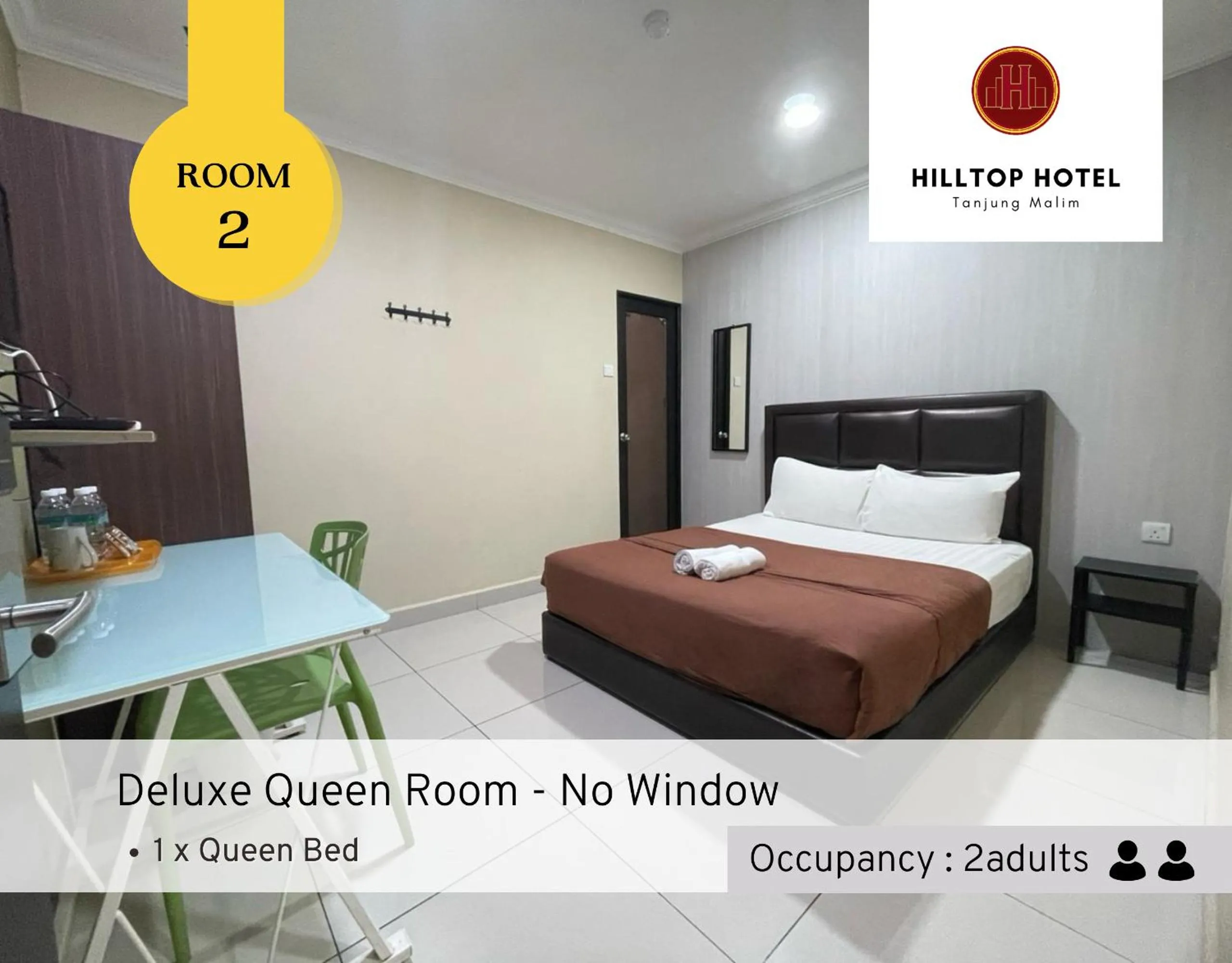 Bed in Hilltop Hotel Tanjung Malim