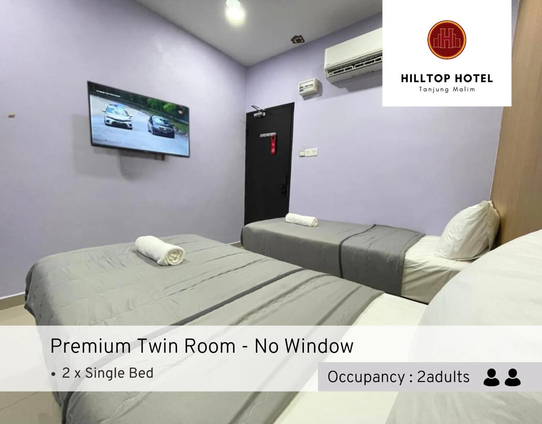 Photo of the whole room, Bed in Hilltop Hotel Tanjung Malim