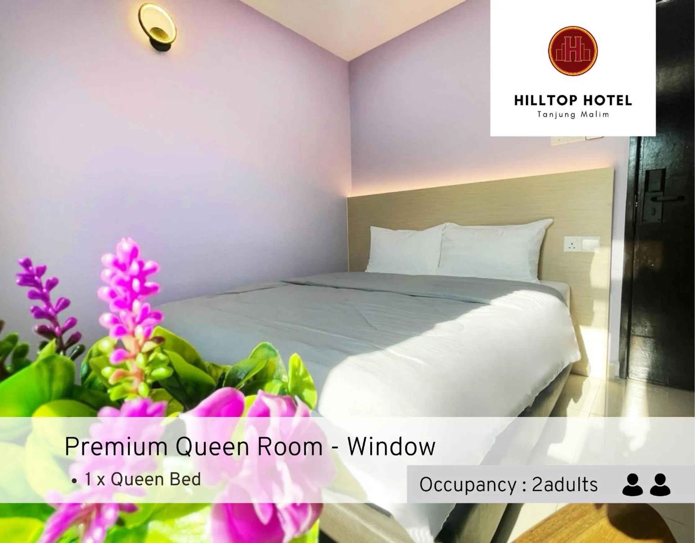 Bed in Hilltop Hotel Tanjung Malim