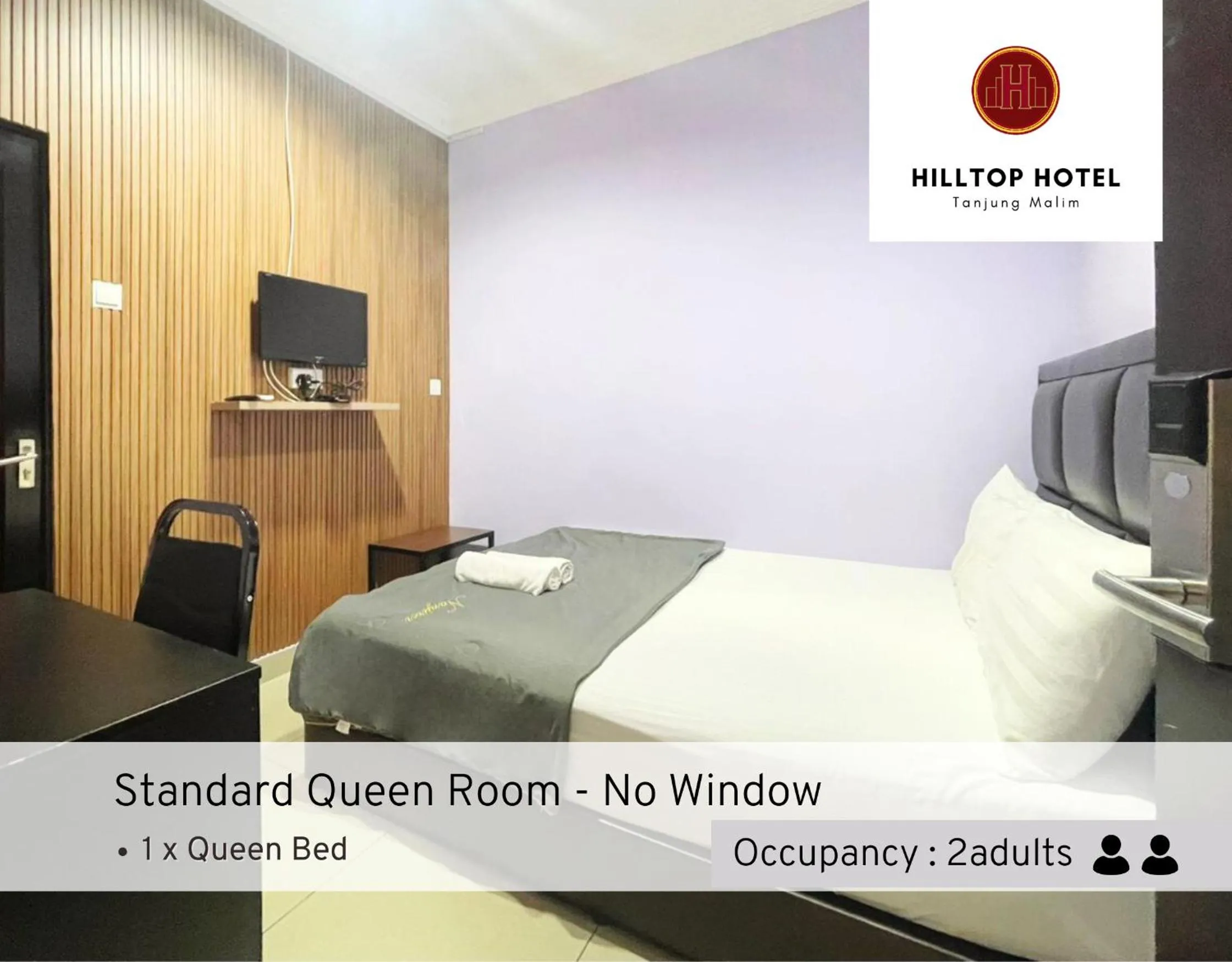 Bed in Hilltop Hotel Tanjung Malim