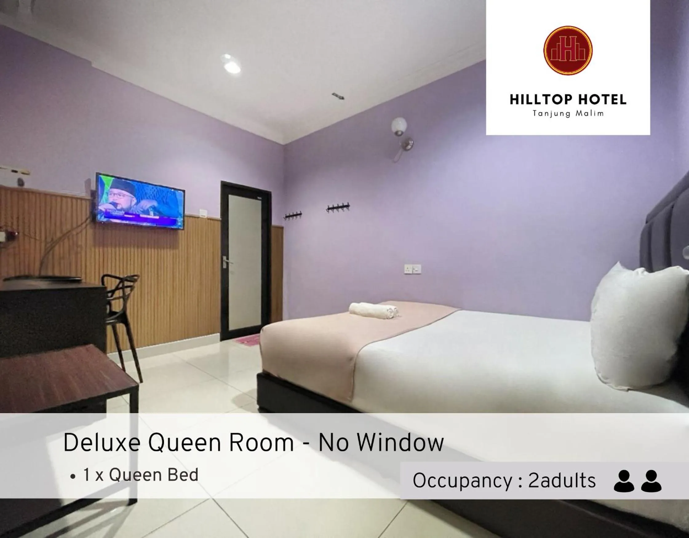 Bed in Hilltop Hotel Tanjung Malim