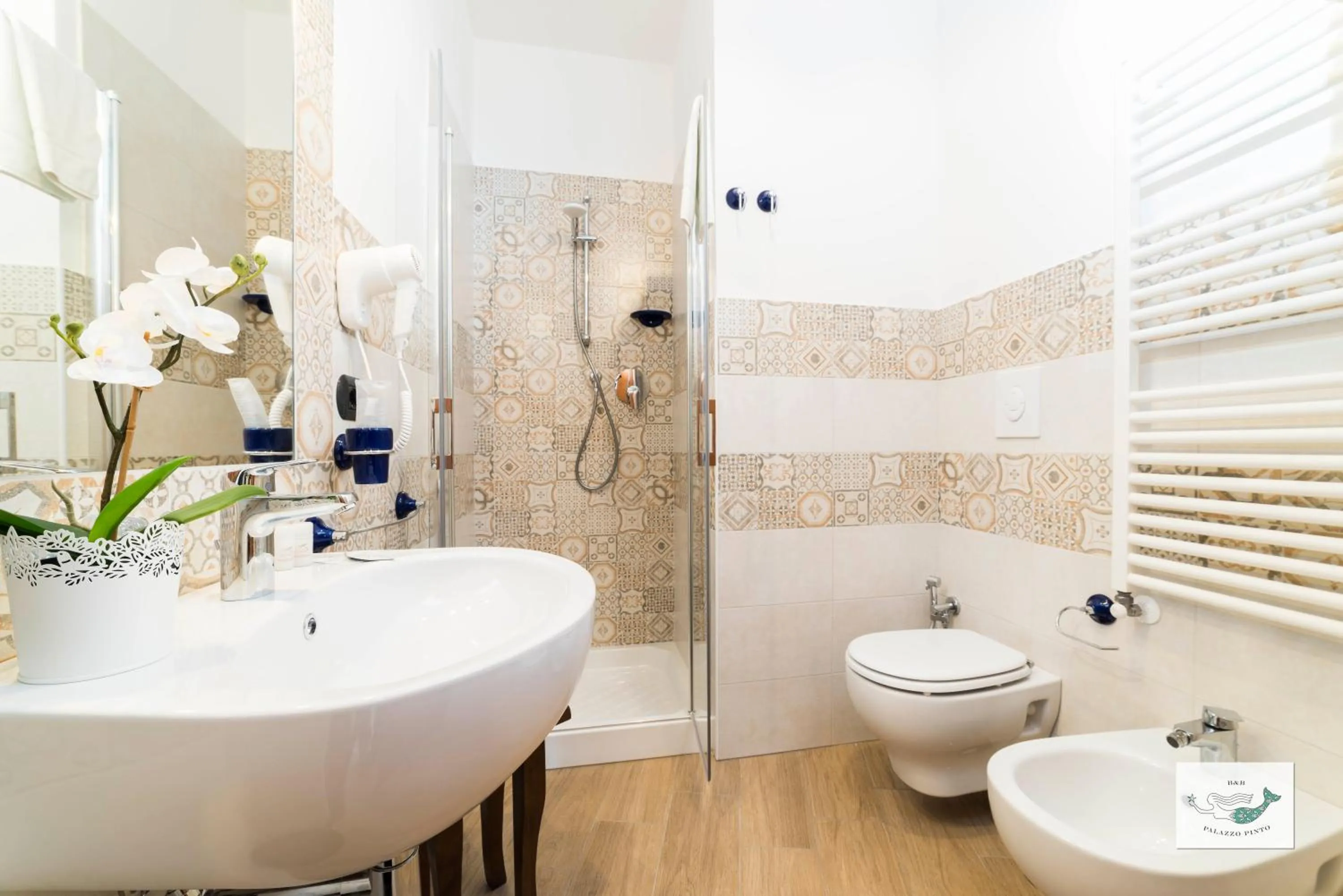 Shower in B&B Palazzo Pinto 2