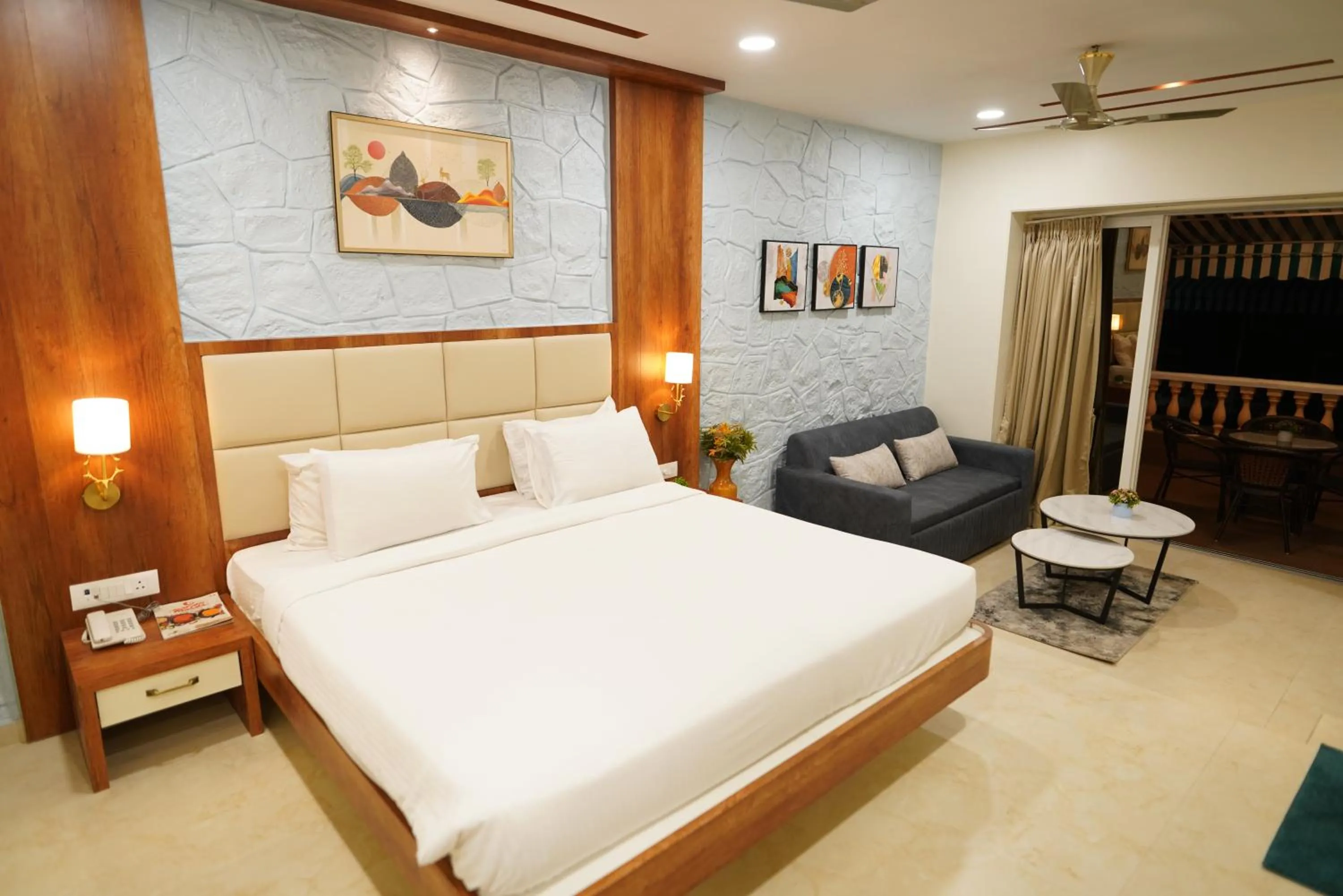 Bedroom, Bed in Visava Amusement Park & Resort Navi Mumbai