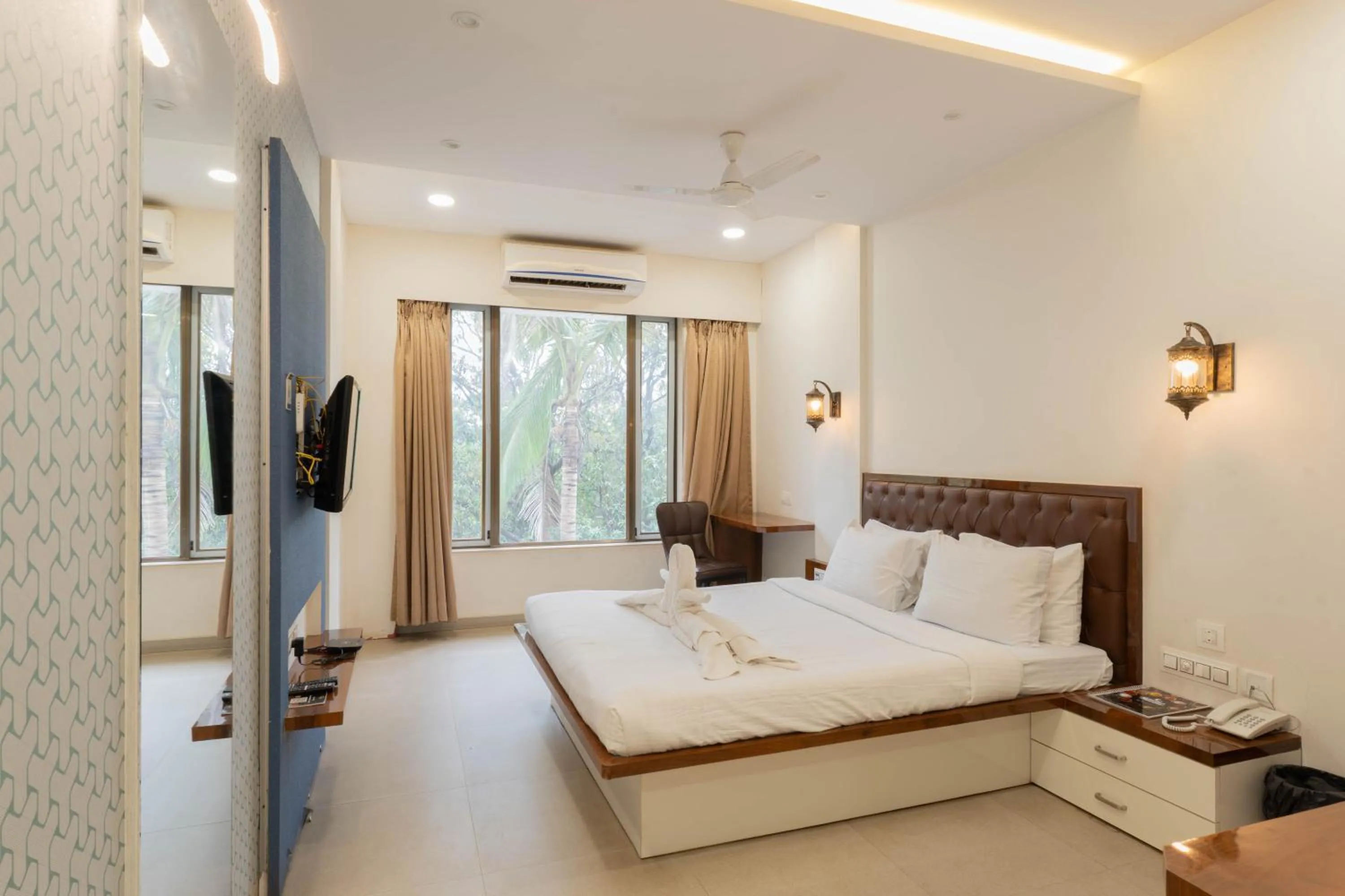 TV and multimedia, Bed in Visava Amusement Park & Resort Navi Mumbai