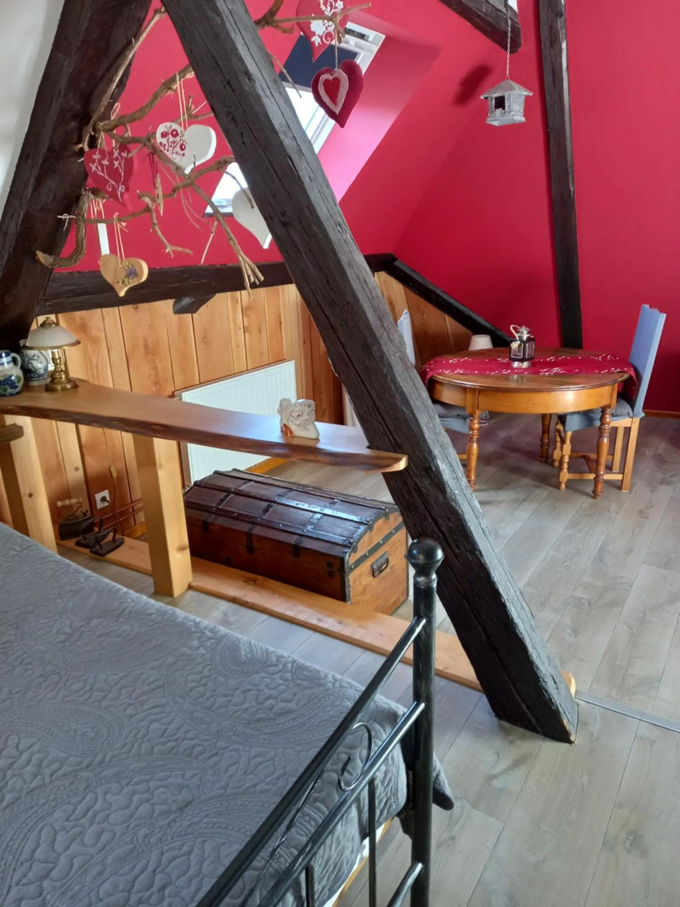Photo of the whole room, Bed in Gîte La Charmaie