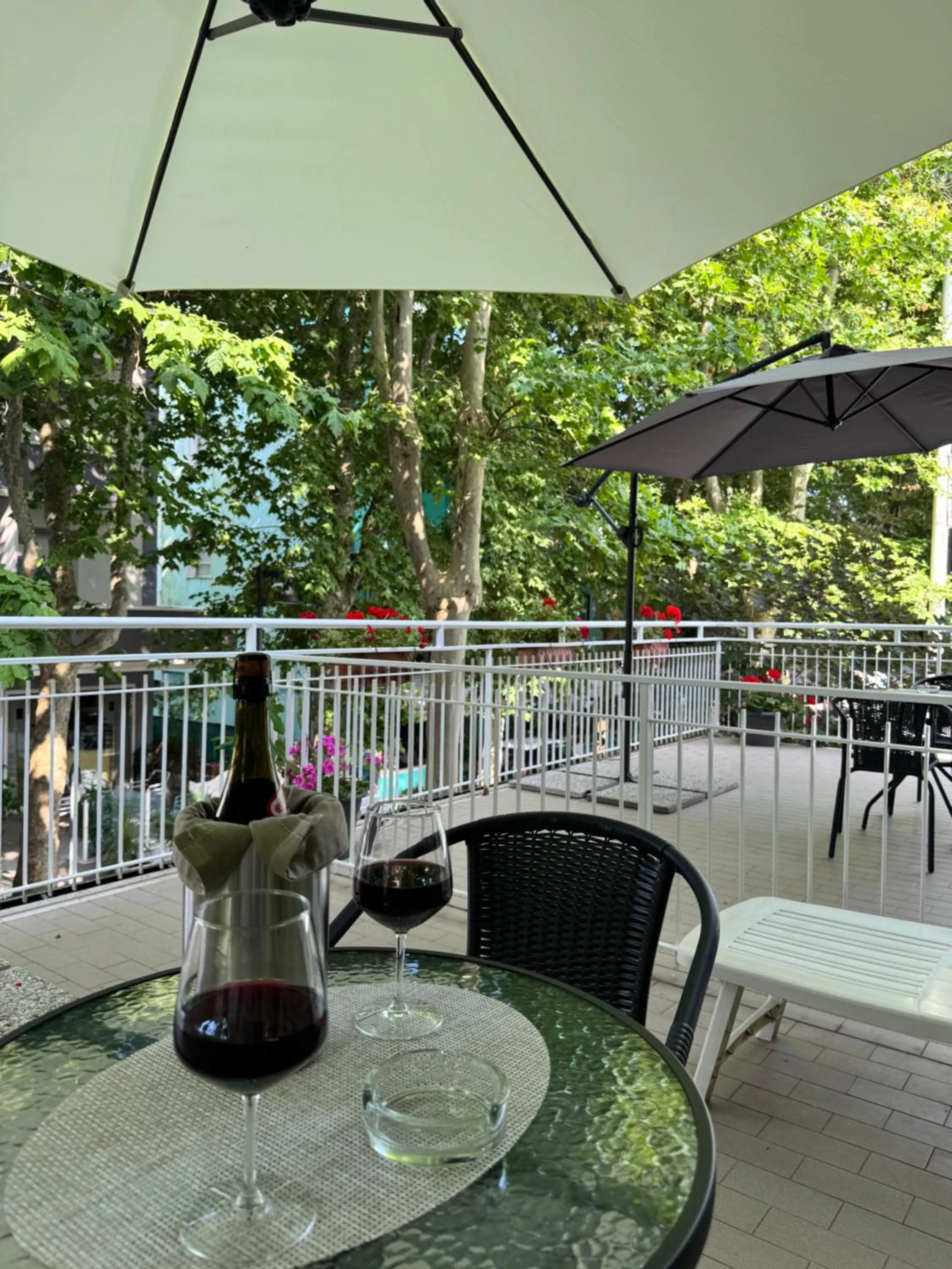 Balcony/Terrace in Blue Hotel