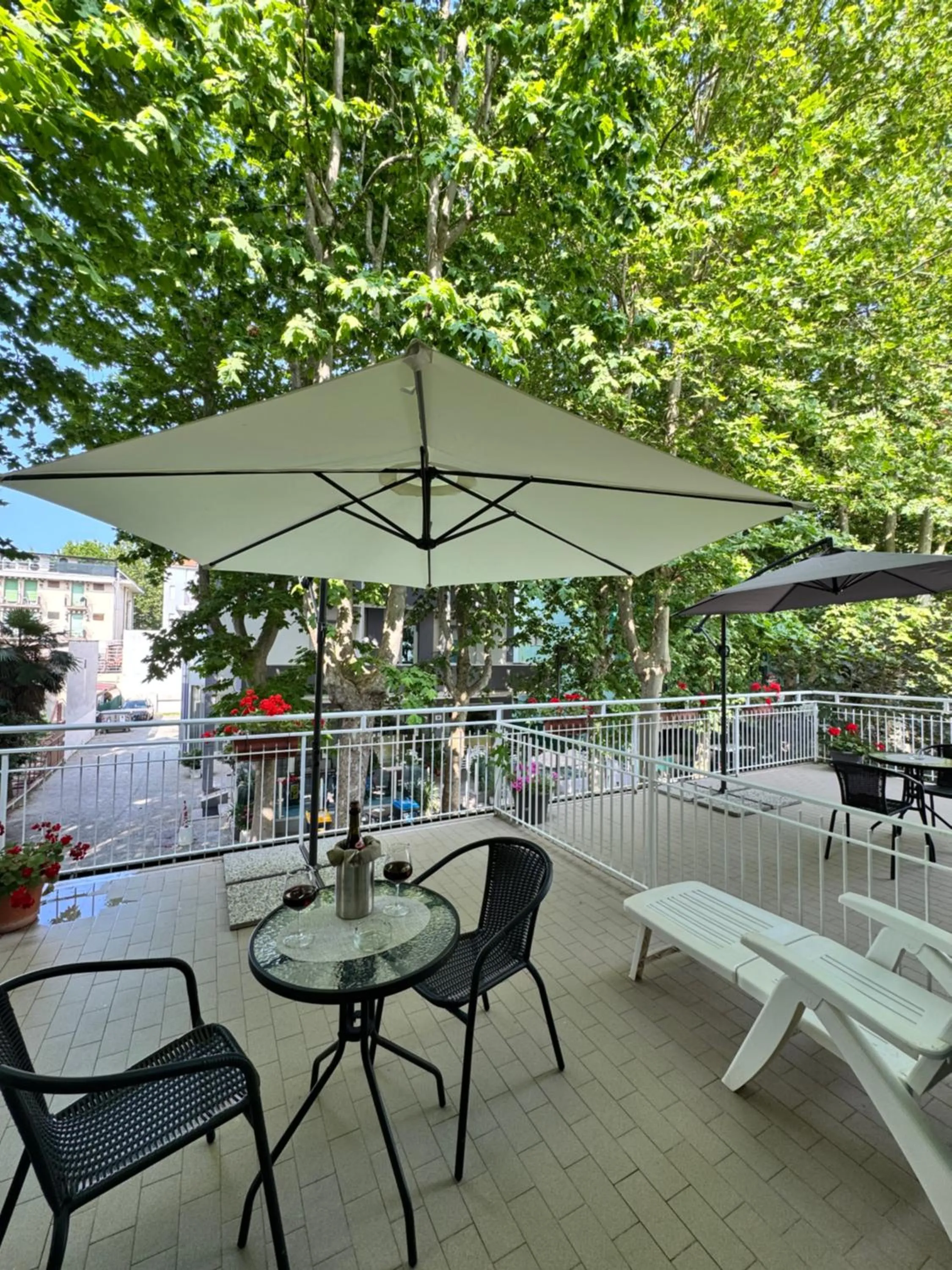 Balcony/Terrace in Blue Hotel