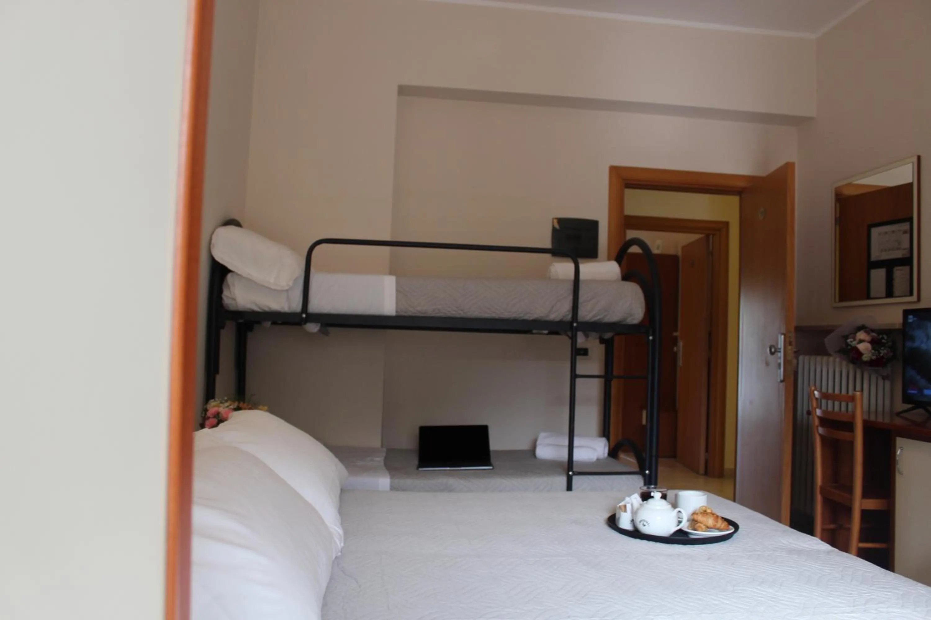 Photo of the whole room, Bed in Blue Hotel