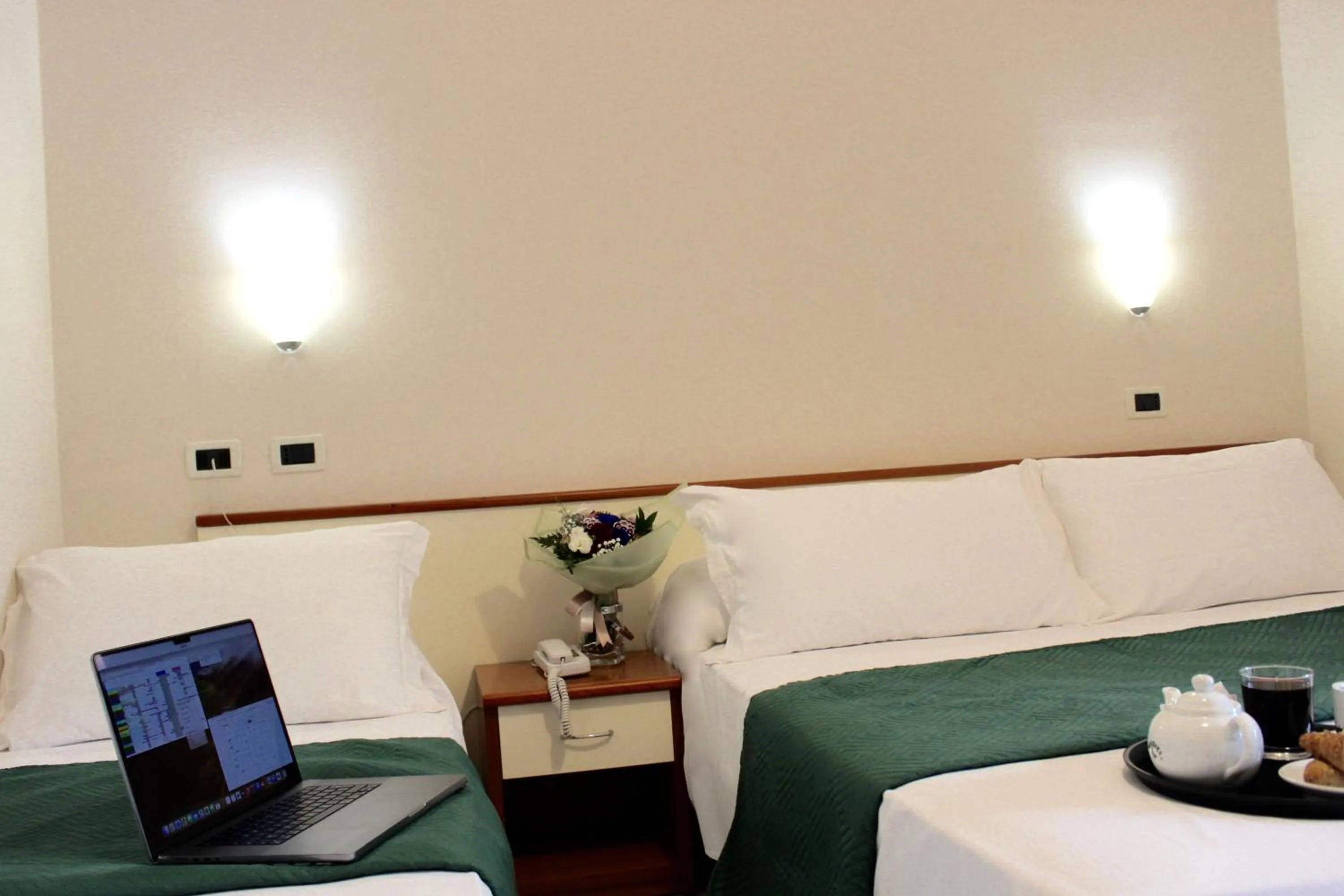 Photo of the whole room, Bed in Blue Hotel