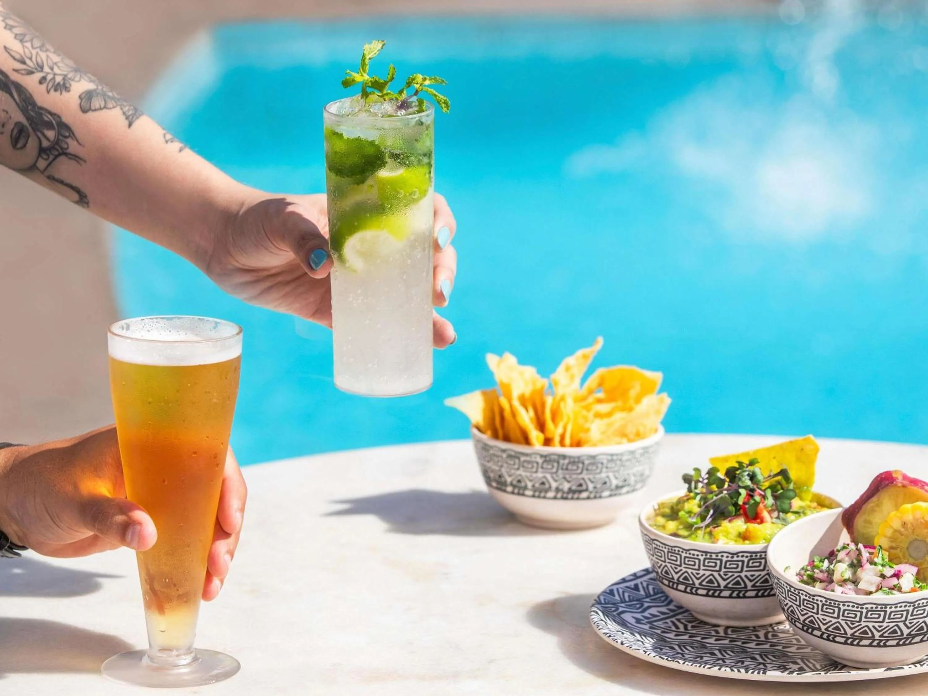 Pool view in Pullman Sao Paulo Guarulhos Airport