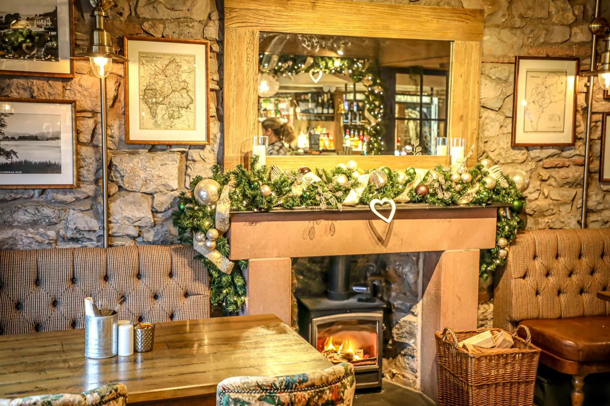 Dining area in The Pooley Bridge Inn