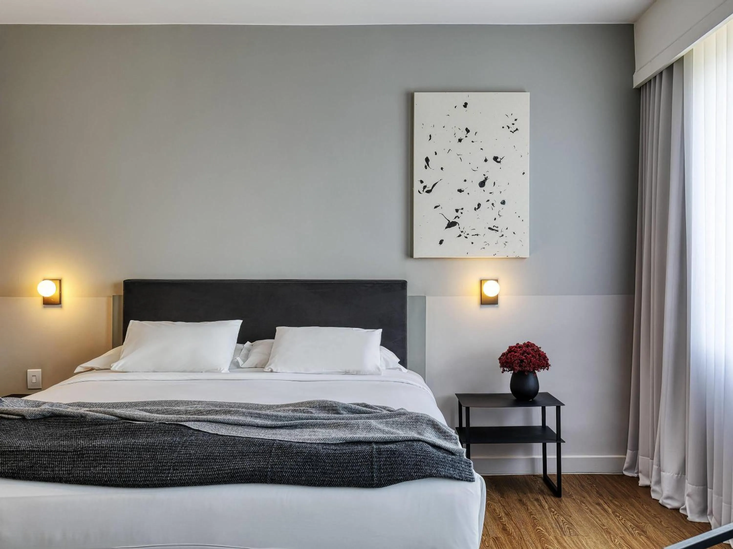 Bedroom, Bed in Caesar Business Belo Horizonte Belvedere