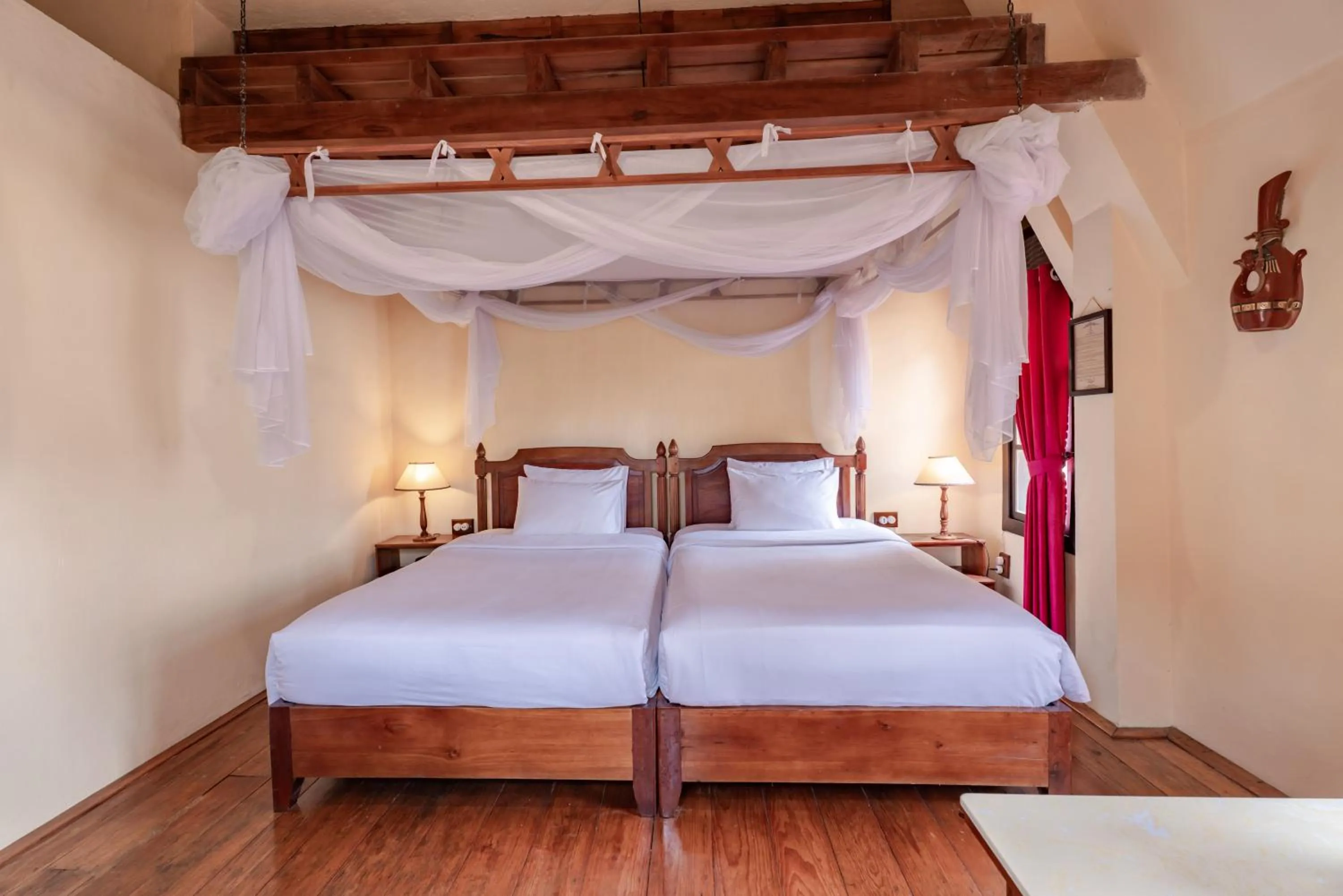 Bed in Saphir Dalat Hotel