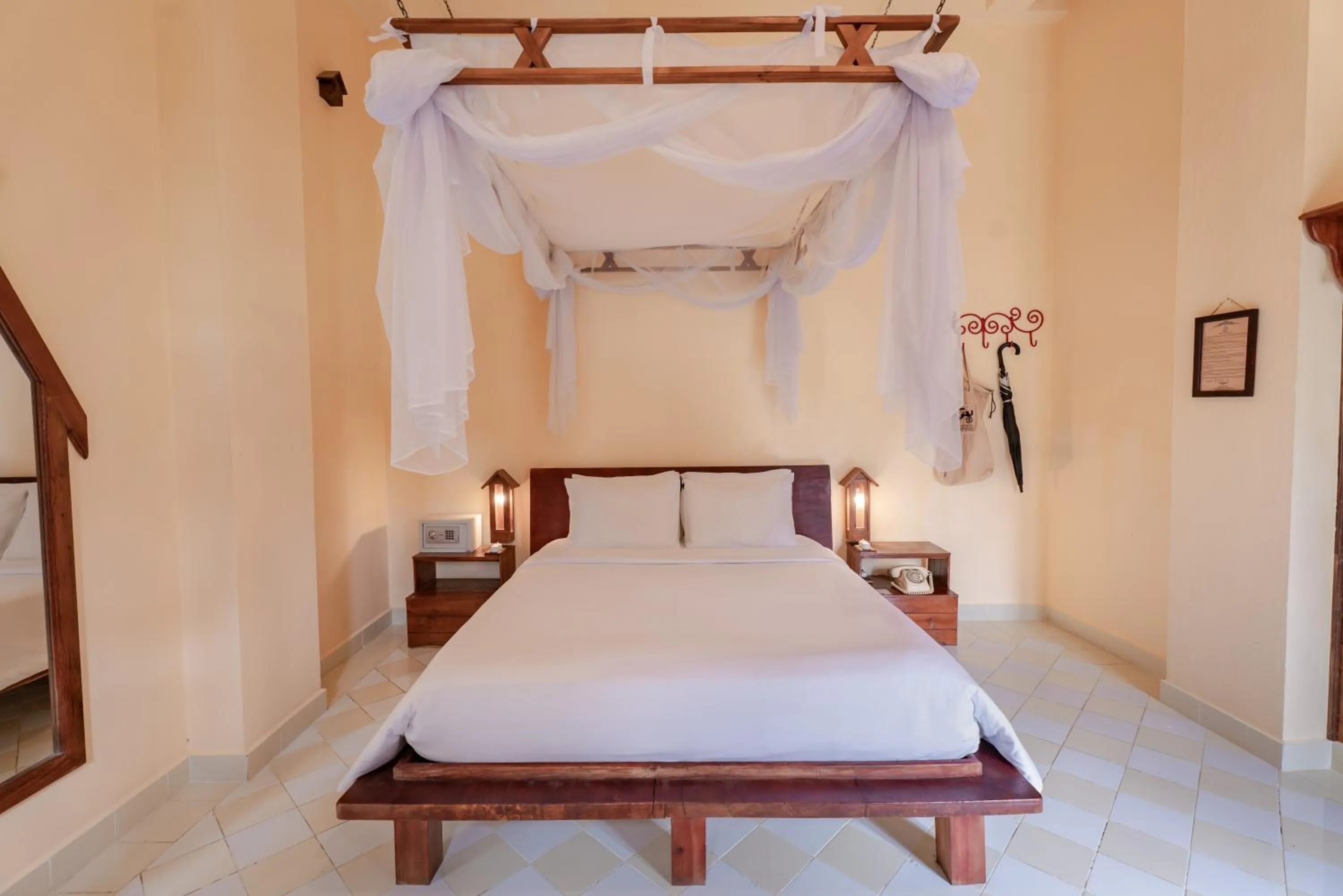 Bed in Saphir Dalat Hotel