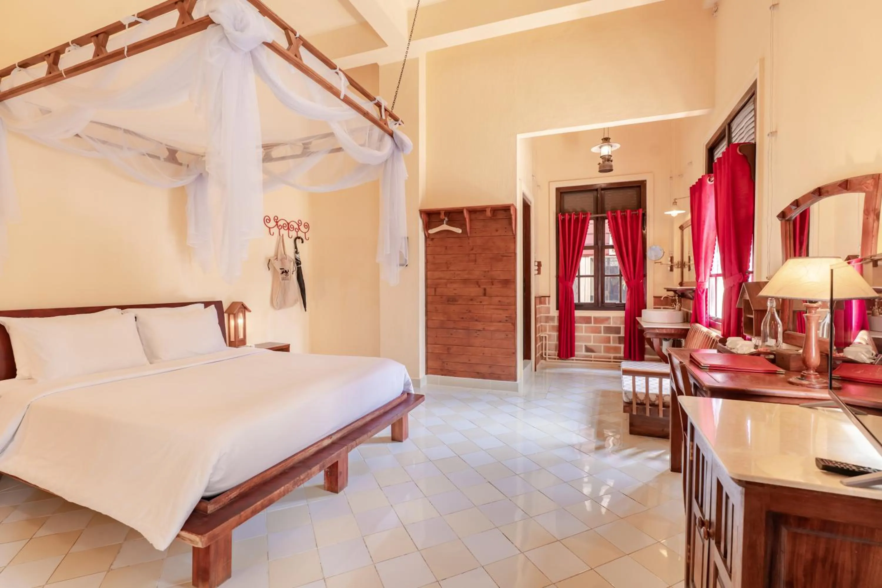 Bed in Saphir Dalat Hotel