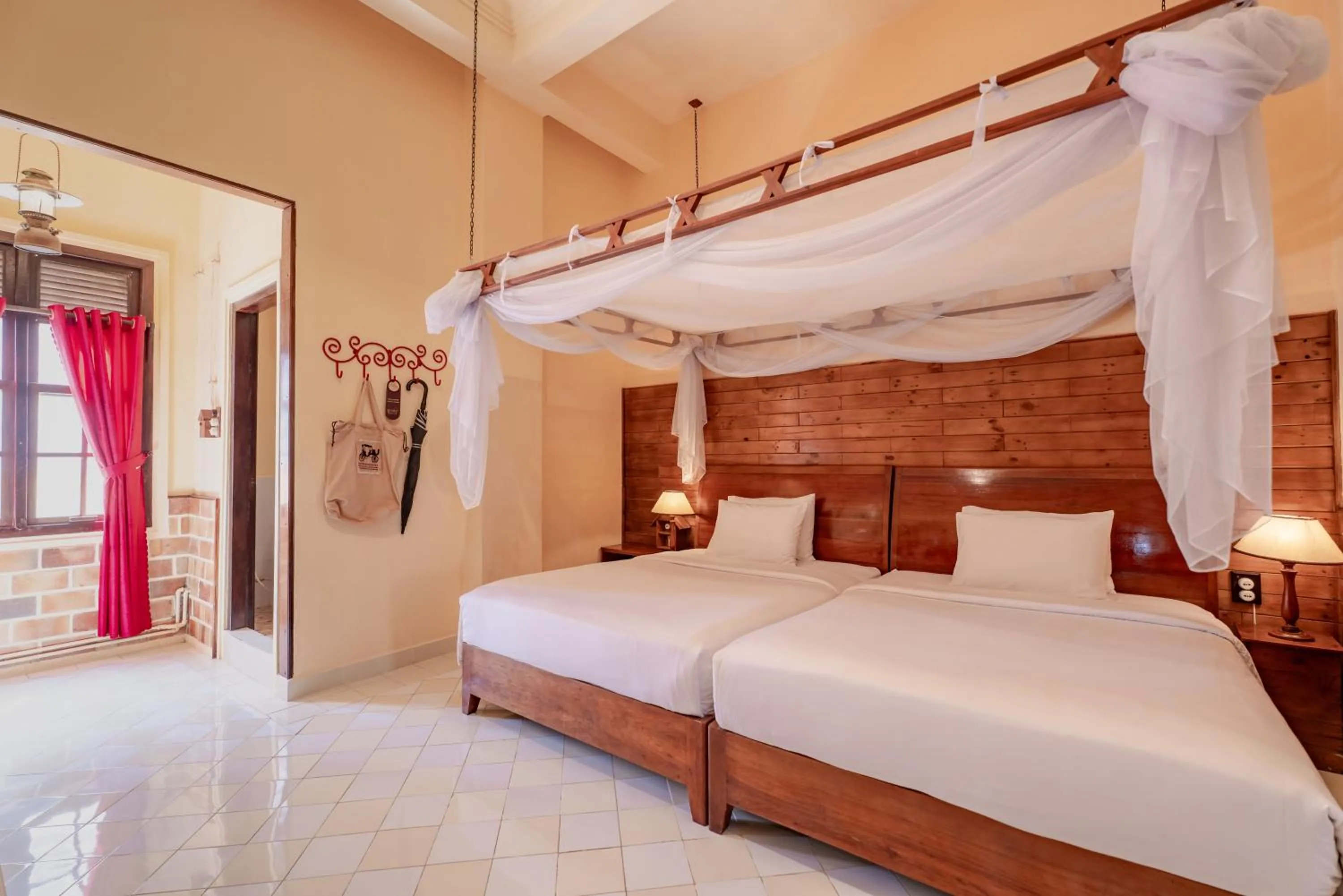 Bed in Saphir Dalat Hotel