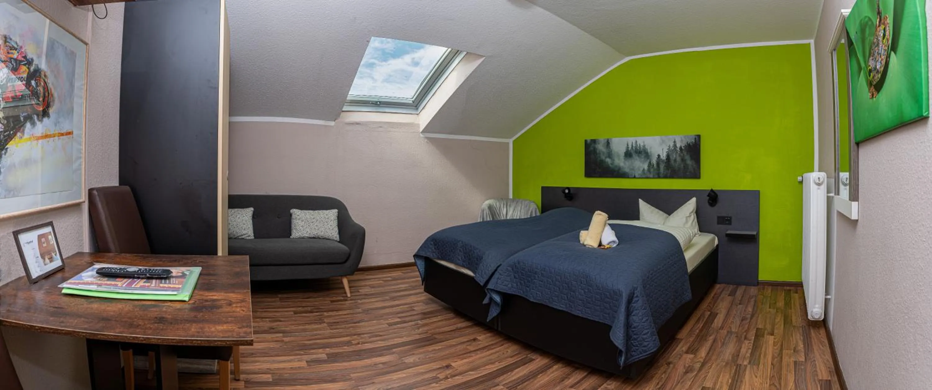 Bed in Landgasthof-Porta