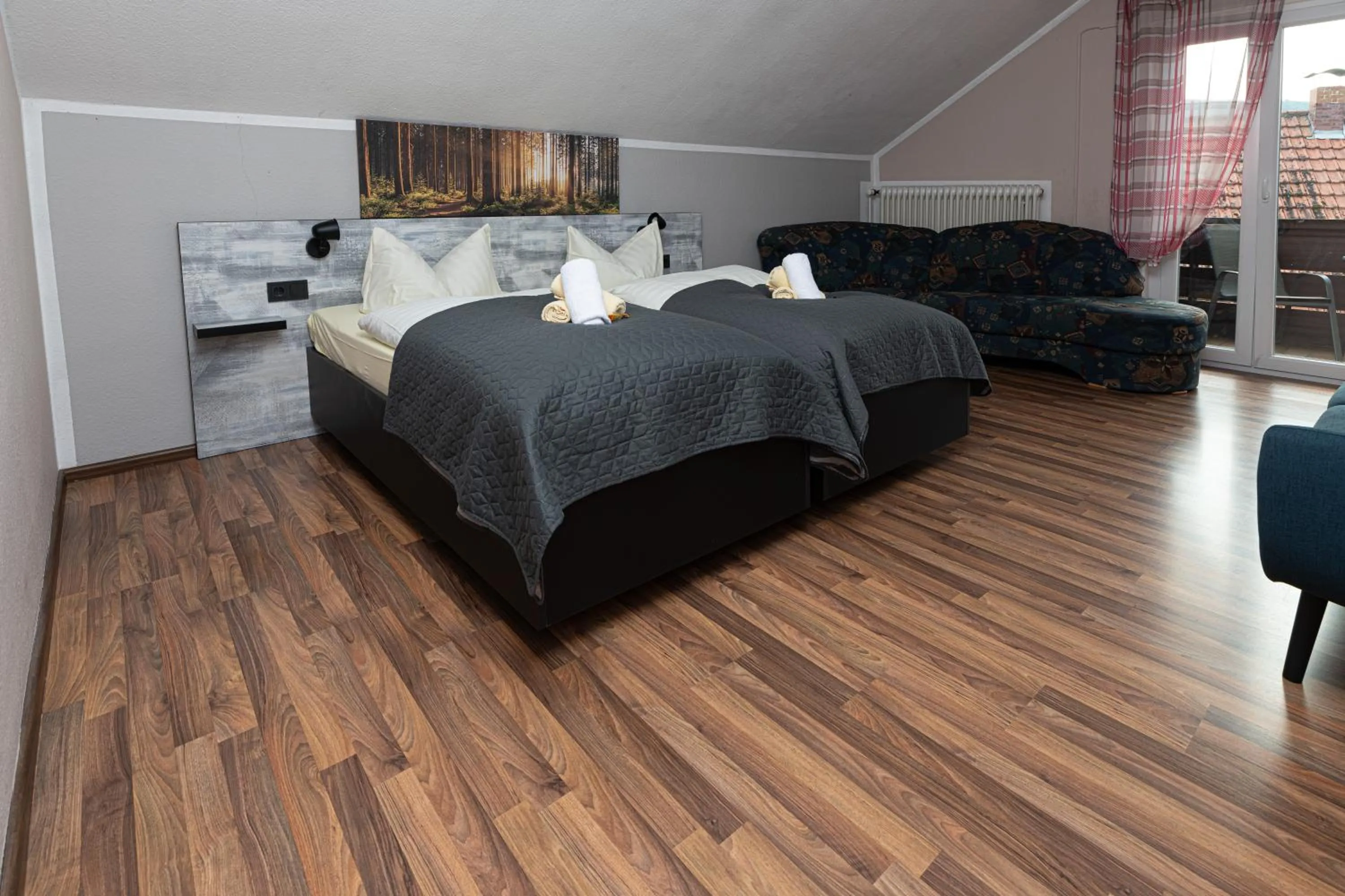 Bed in Landgasthof-Porta