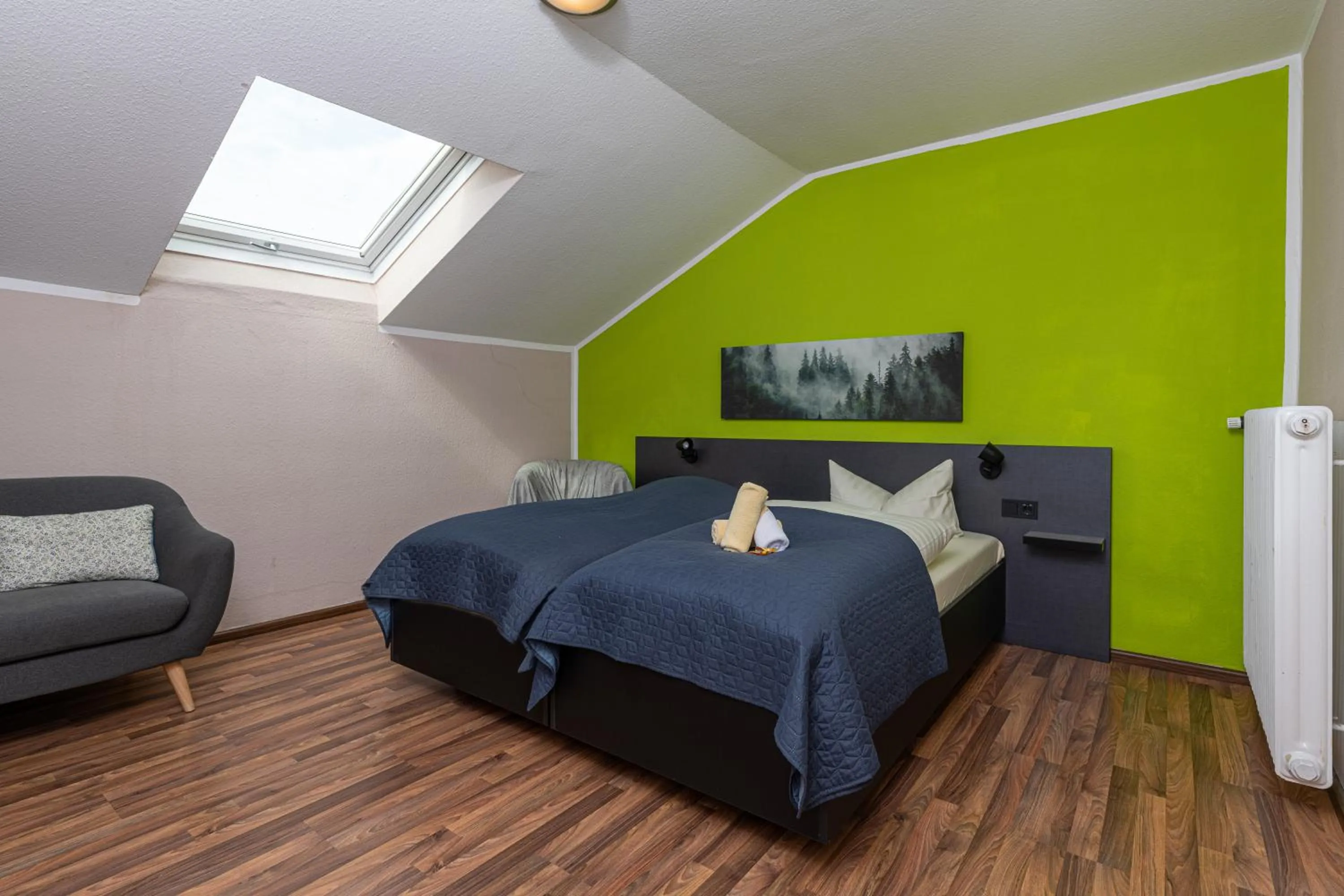 Bed in Landgasthof-Porta