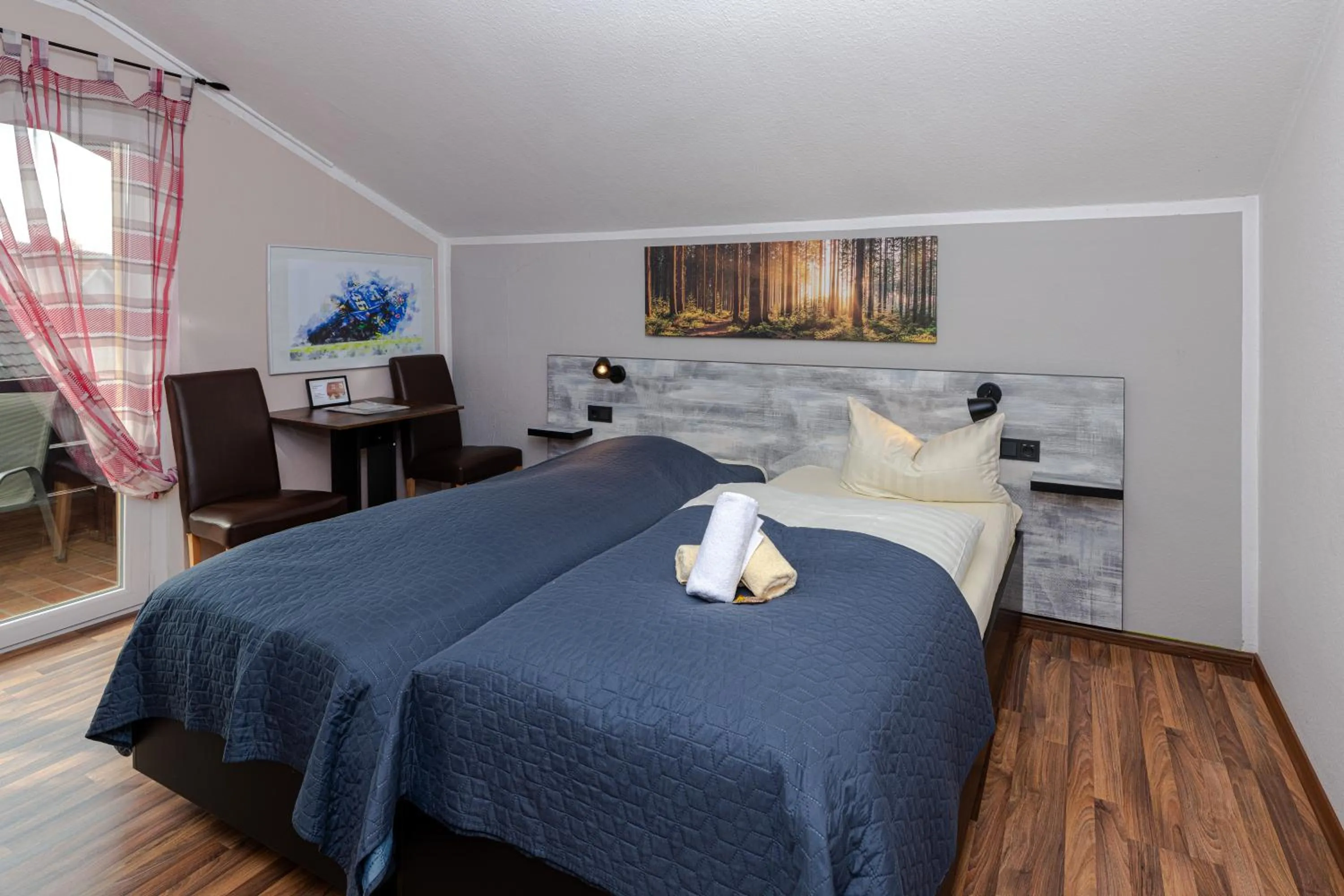 Bed in Landgasthof-Porta