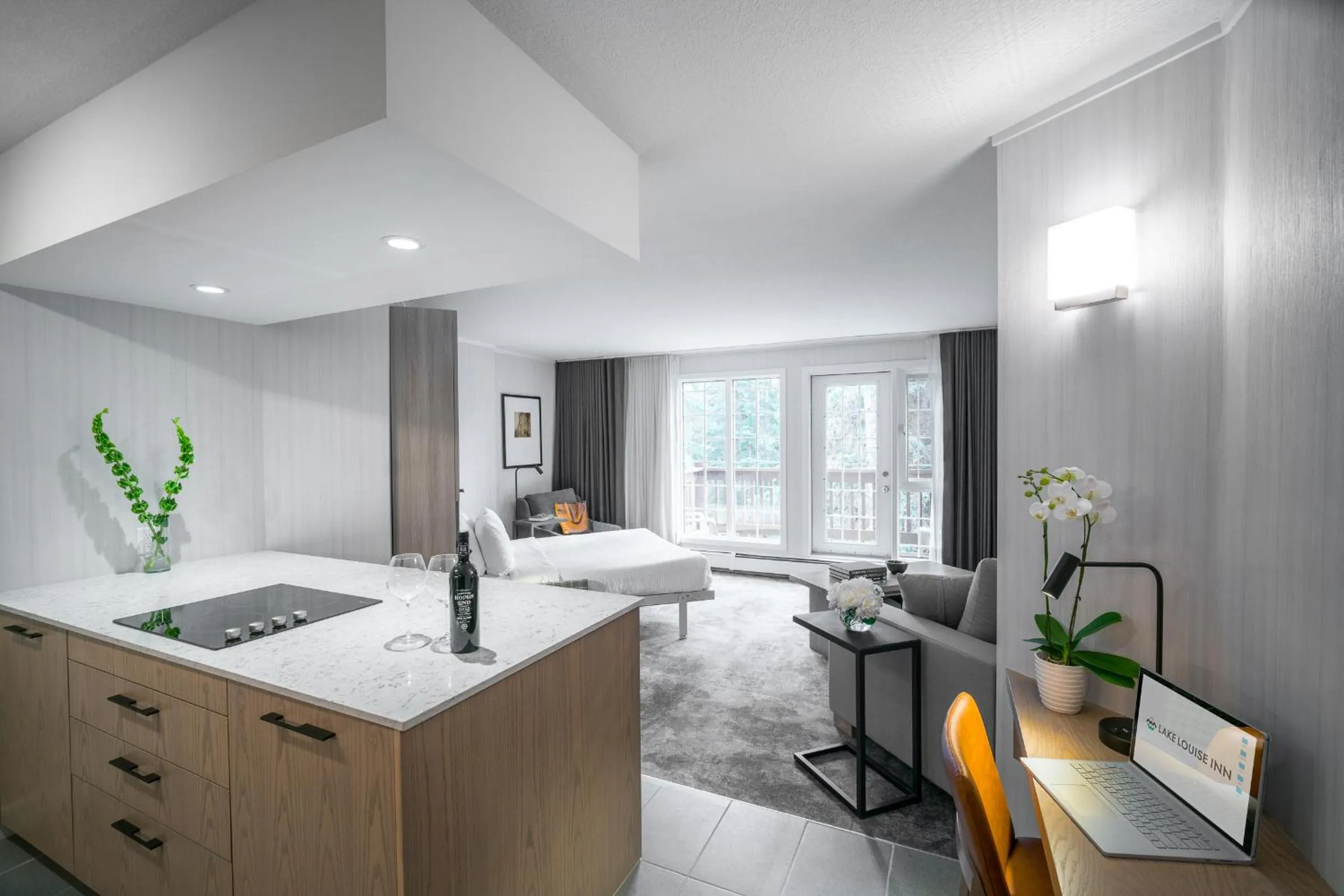 kitchen in Lake Louise Inn