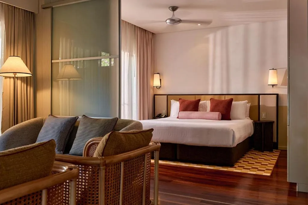 Bed in Pinctada Hotel Broome