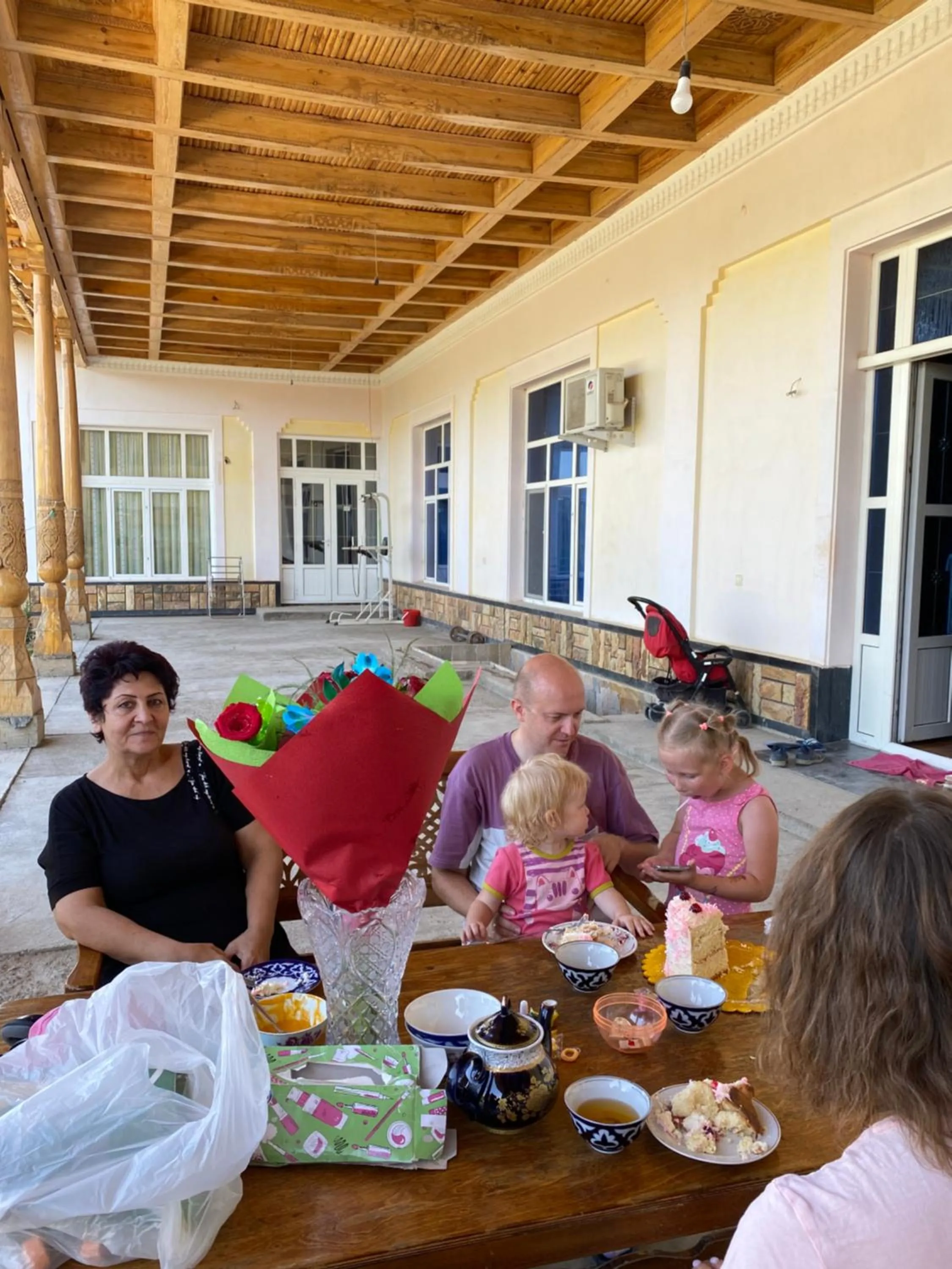 Patio in May weather Resort Family G House